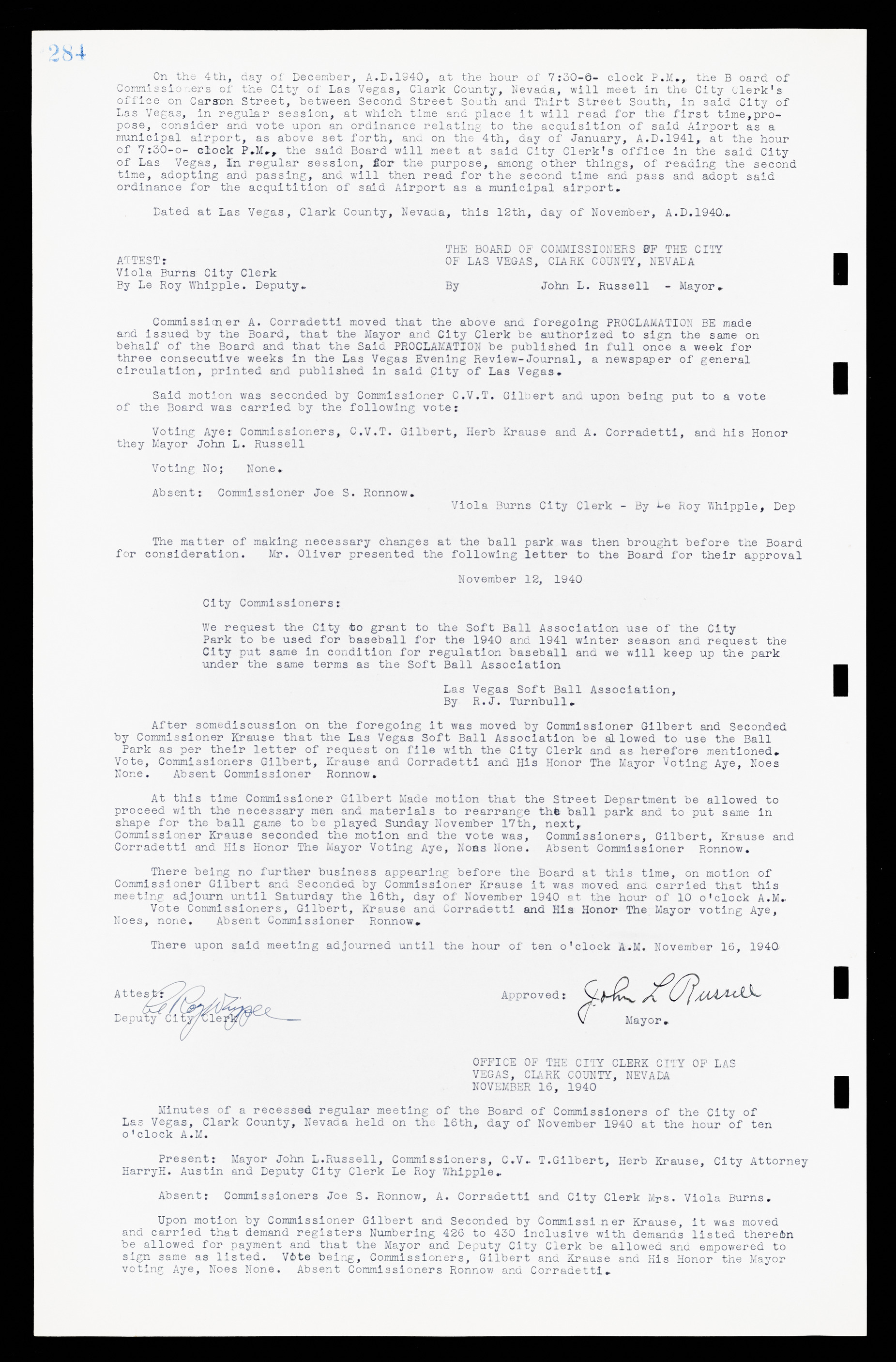 Las Vegas City Commission Minutes, February 17, 1937 to August 4, 1942, lvc000004-306