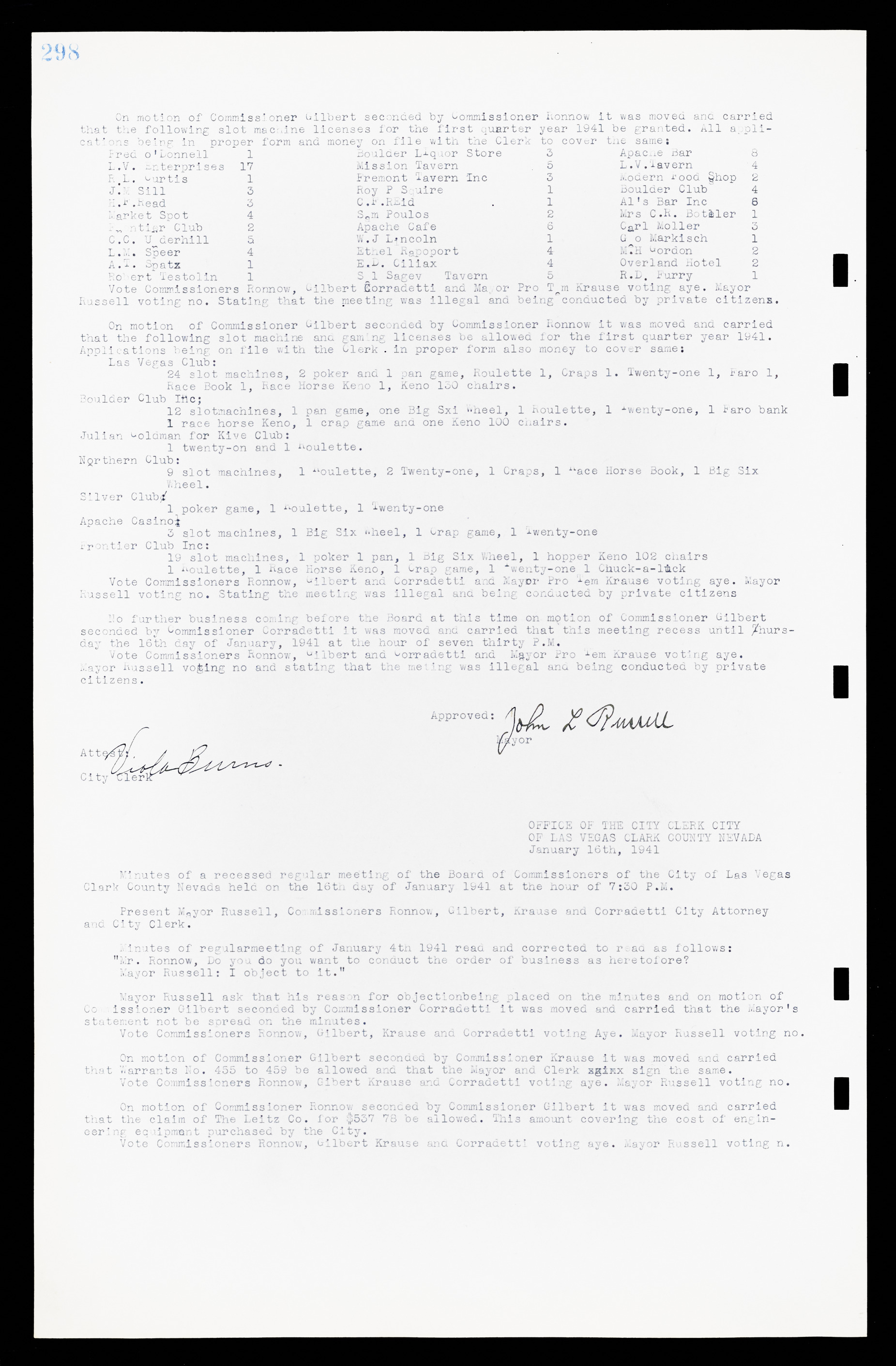 Las Vegas City Commission Minutes, February 17, 1937 to August 4, 1942, lvc000004-322