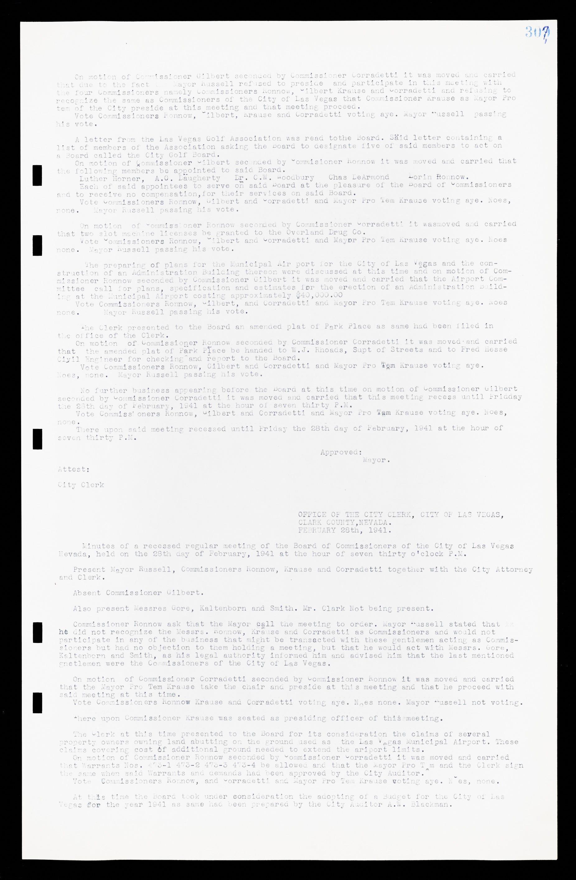 Las Vegas City Commission Minutes, February 17, 1937 to August 4, 1942, lvc000004-331