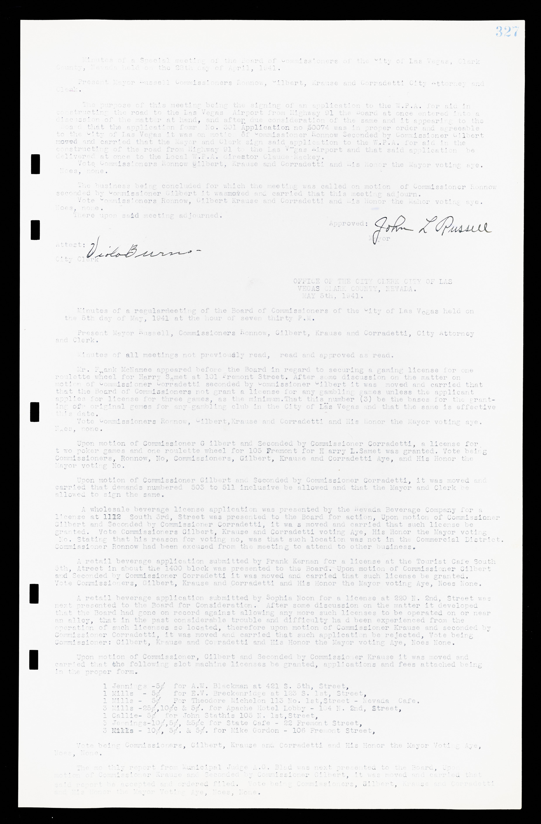 Las Vegas City Commission Minutes, February 17, 1937 to August 4, 1942, lvc000004-351