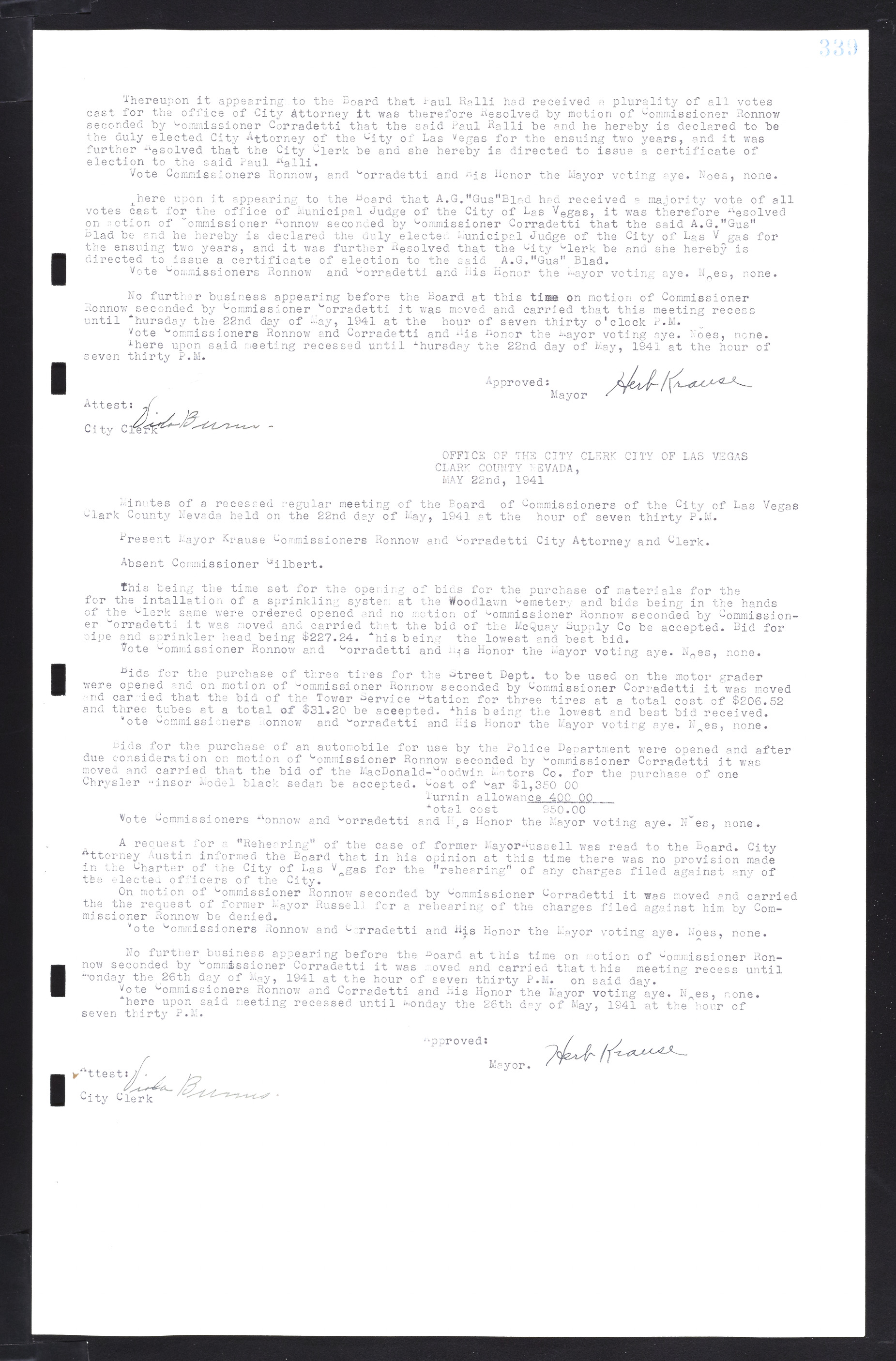 Las Vegas City Commission Minutes, February 17, 1937 to August 4, 1942, lvc000004-363