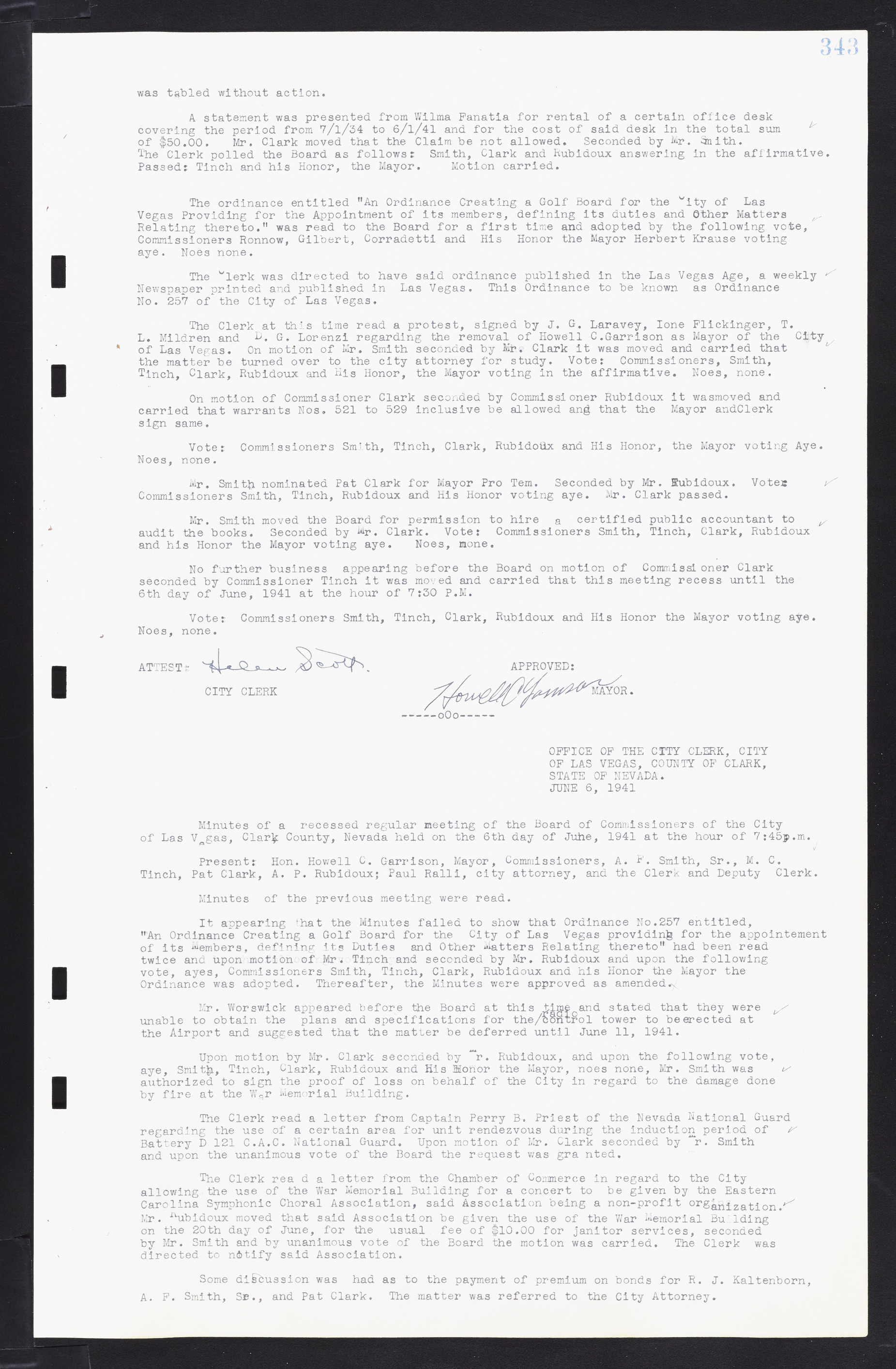 Las Vegas City Commission Minutes, February 17, 1937 to August 4, 1942, lvc000004-367