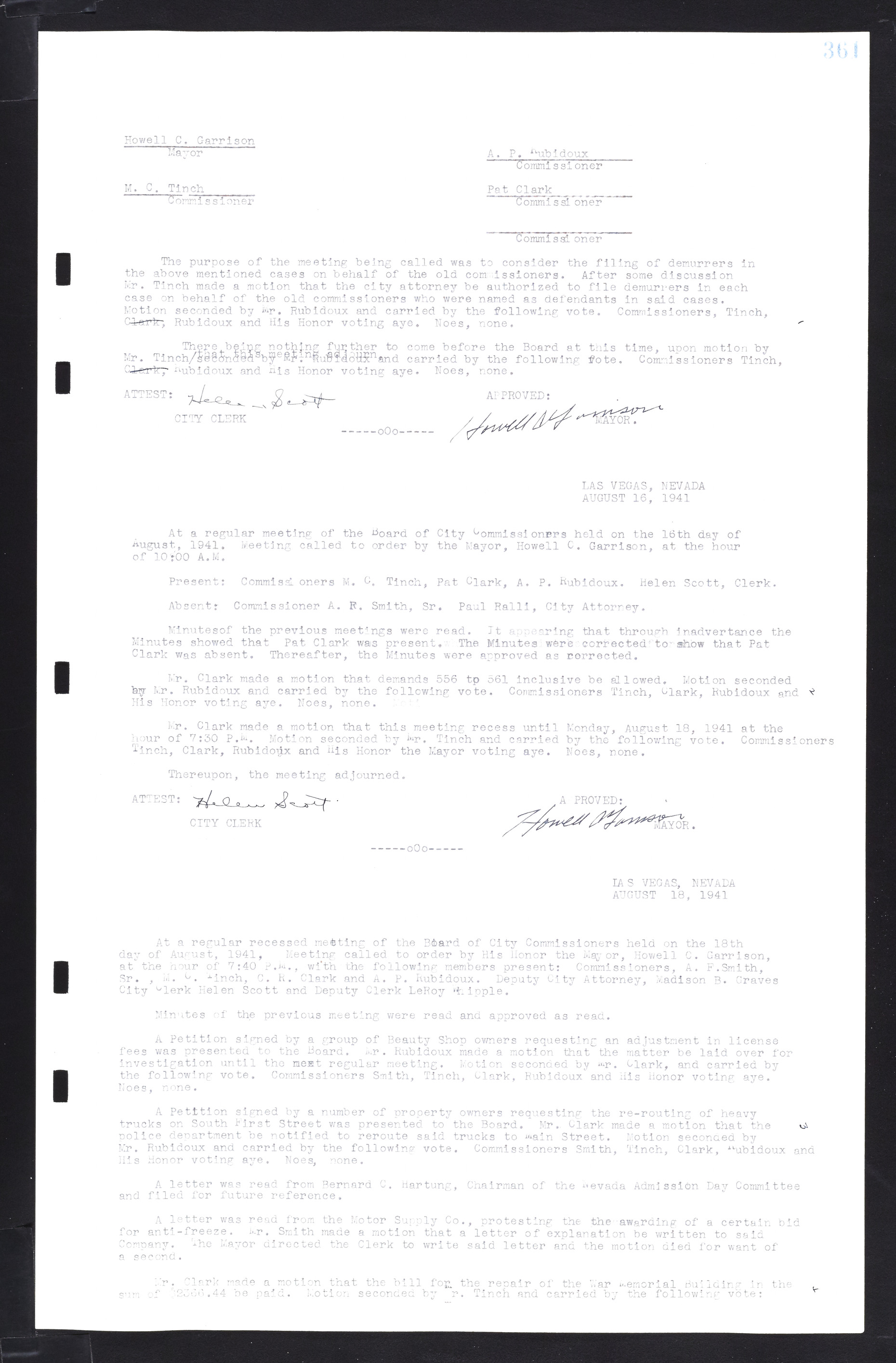 Las Vegas City Commission Minutes, February 17, 1937 to August 4, 1942, lvc000004-387