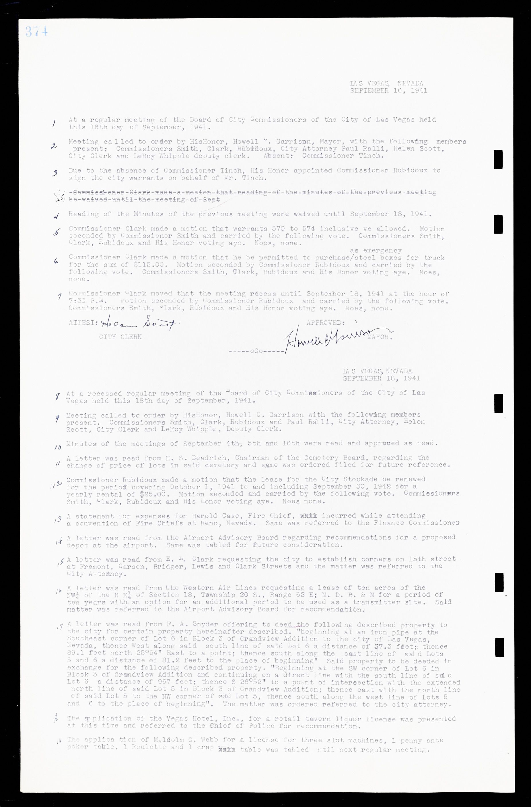 Las Vegas City Commission Minutes, February 17, 1937 to August 4, 1942, lvc000004-400