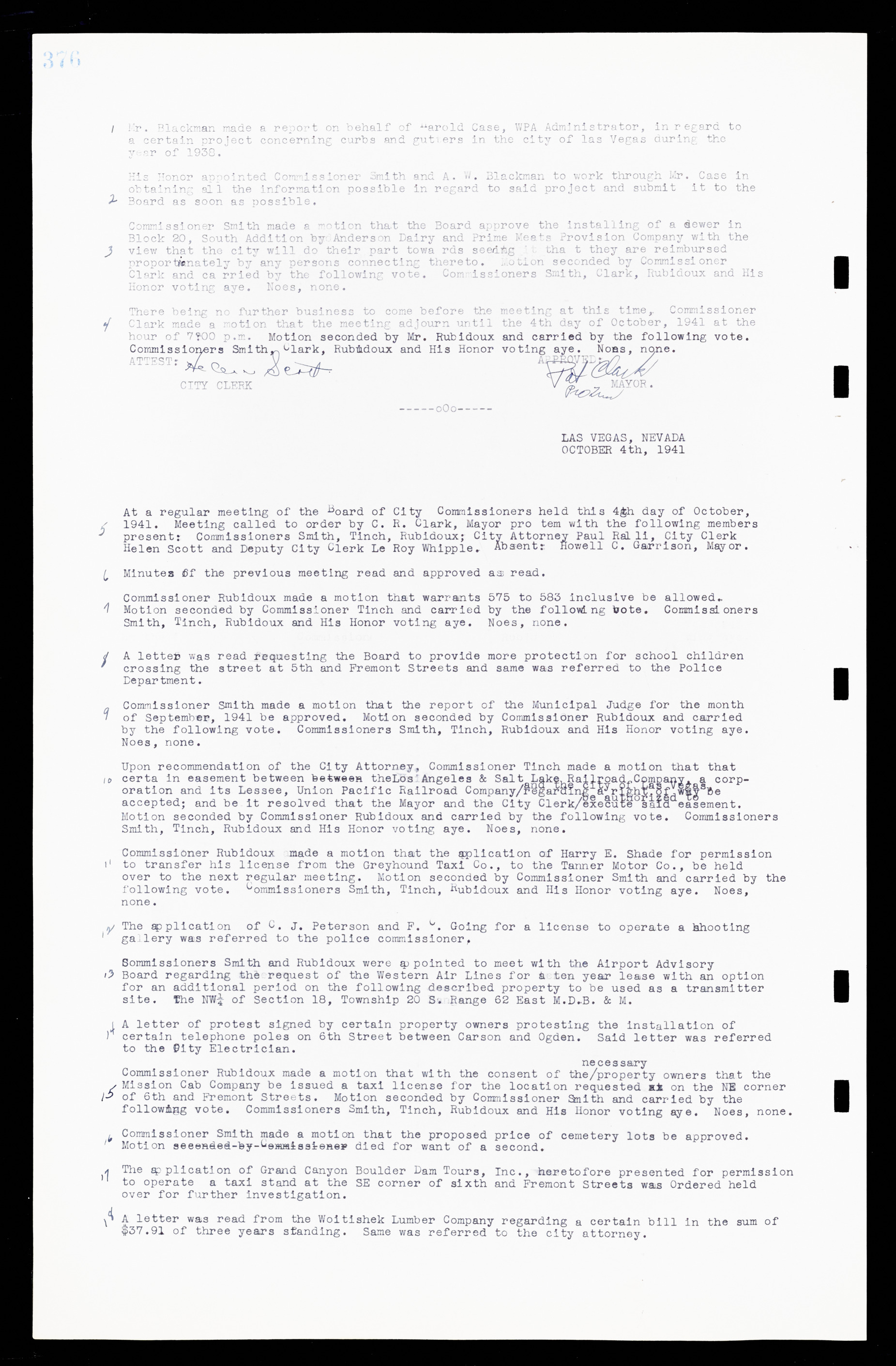 Las Vegas City Commission Minutes, February 17, 1937 to August 4, 1942, lvc000004-402