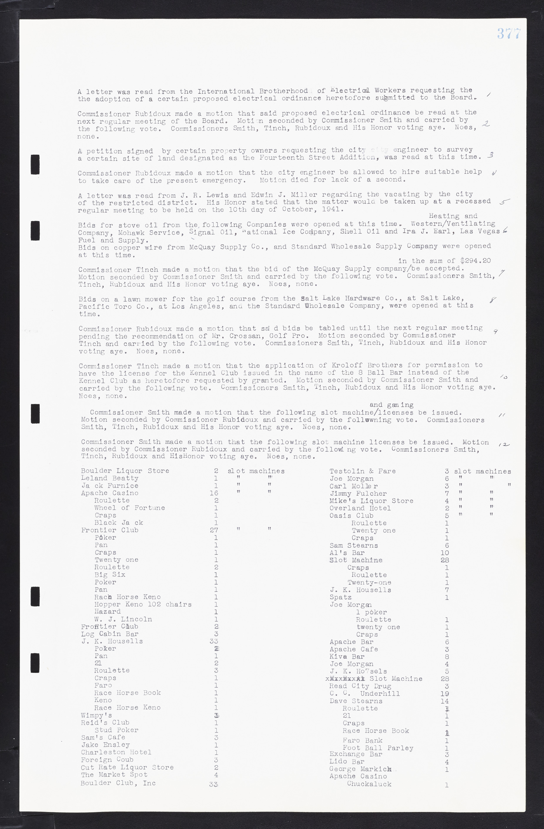 Las Vegas City Commission Minutes, February 17, 1937 to August 4, 1942, lvc000004-403