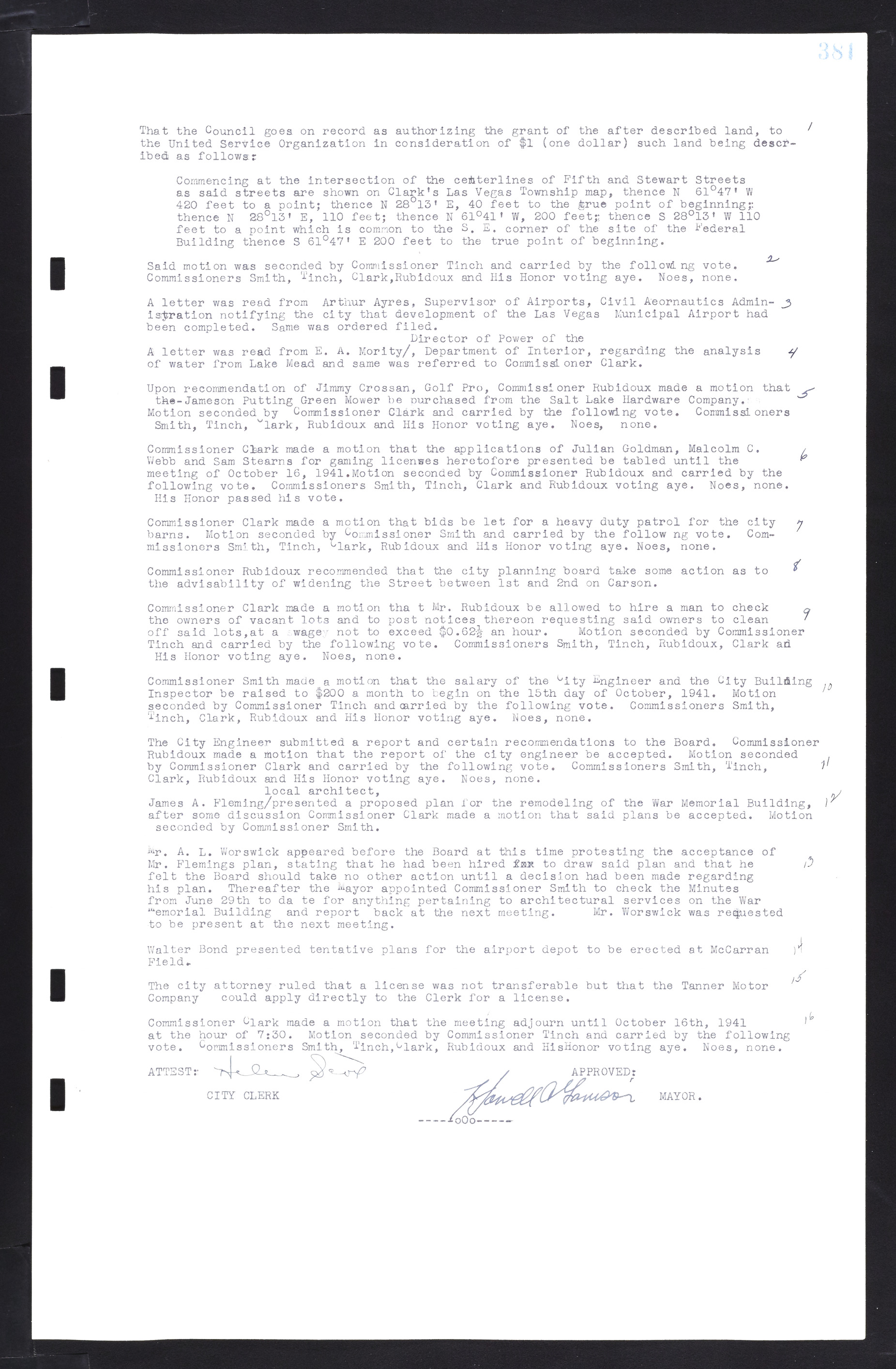 Las Vegas City Commission Minutes, February 17, 1937 to August 4, 1942, lvc000004-407