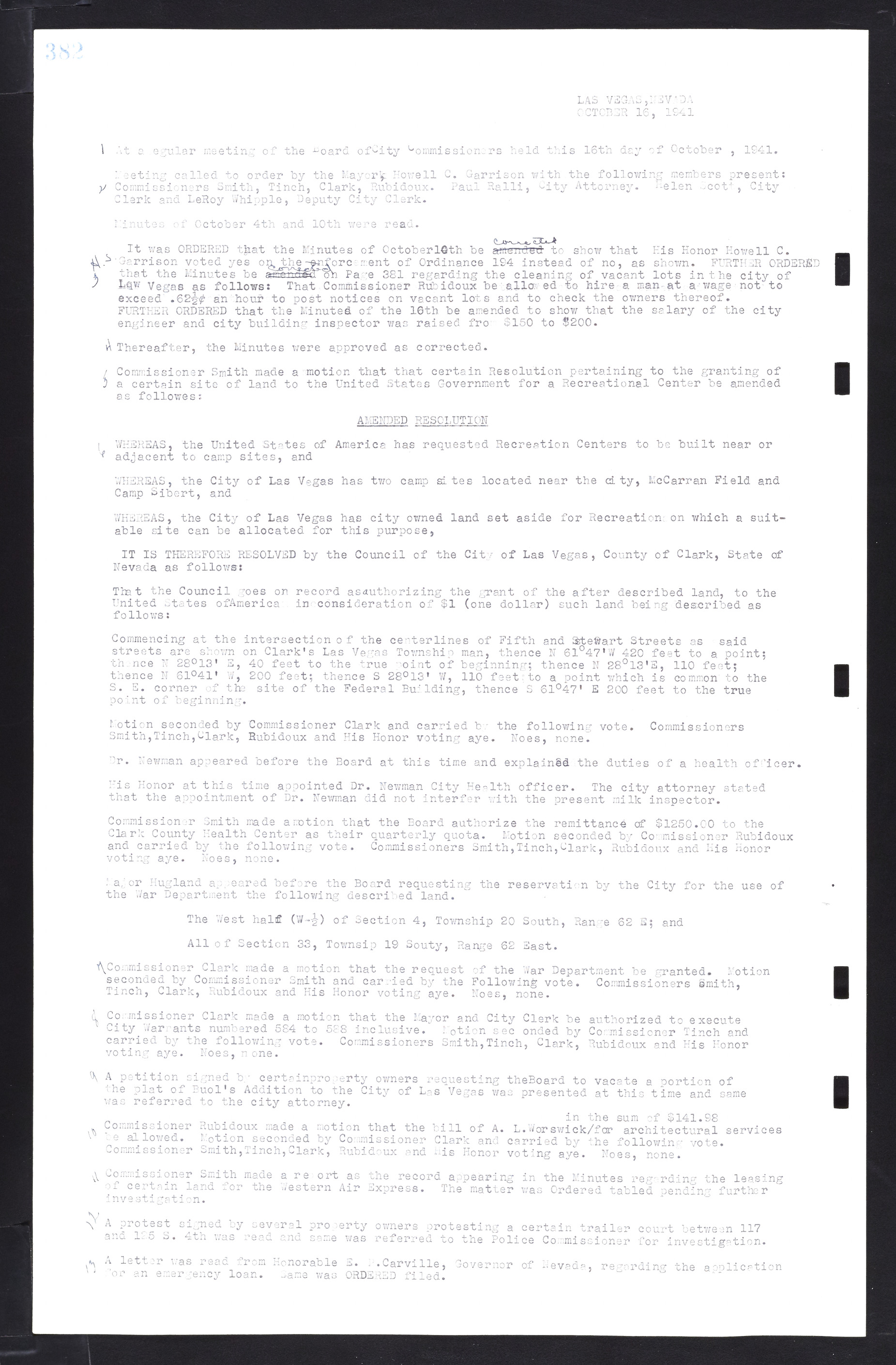 Las Vegas City Commission Minutes, February 17, 1937 to August 4, 1942, lvc000004-408