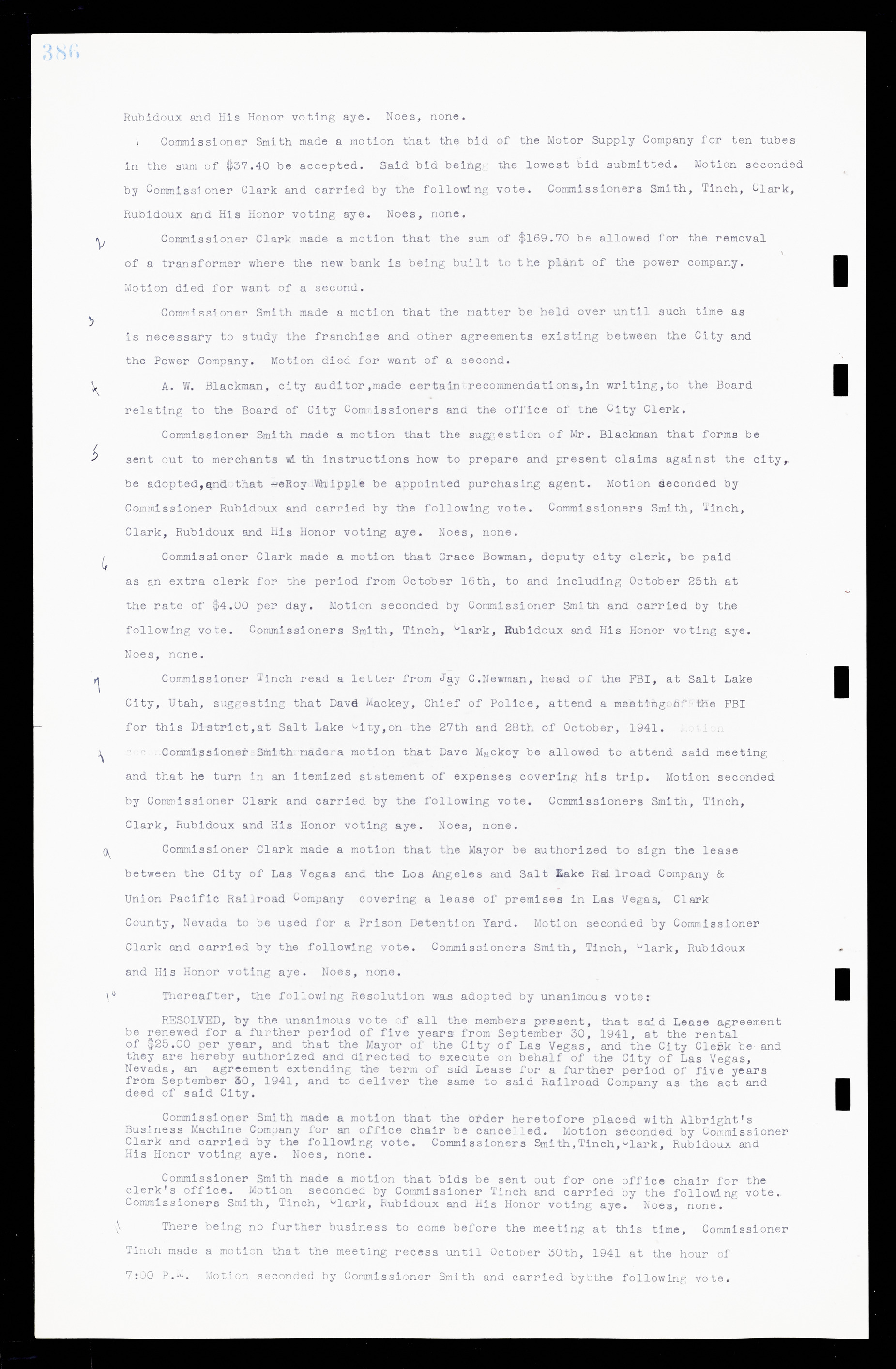 Las Vegas City Commission Minutes, February 17, 1937 to August 4, 1942, lvc000004-412