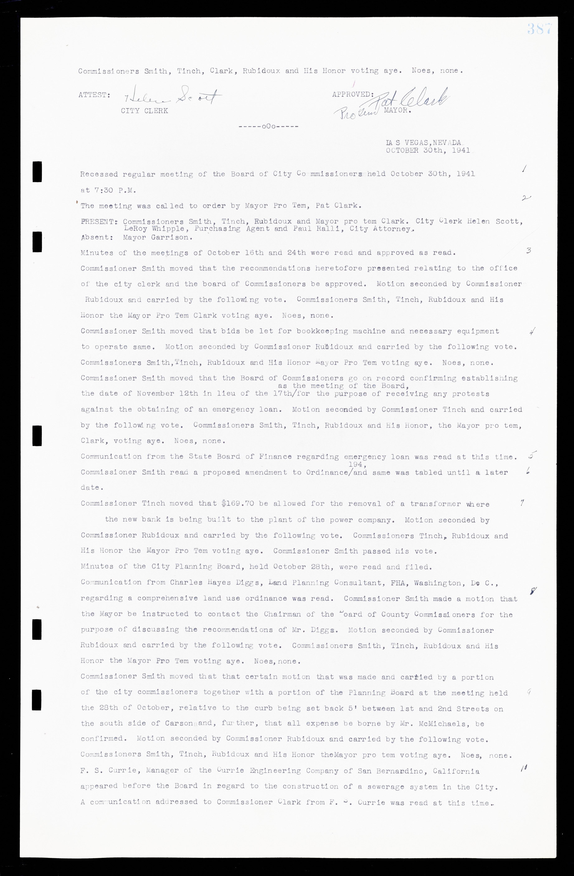 Las Vegas City Commission Minutes, February 17, 1937 to August 4, 1942, lvc000004-413