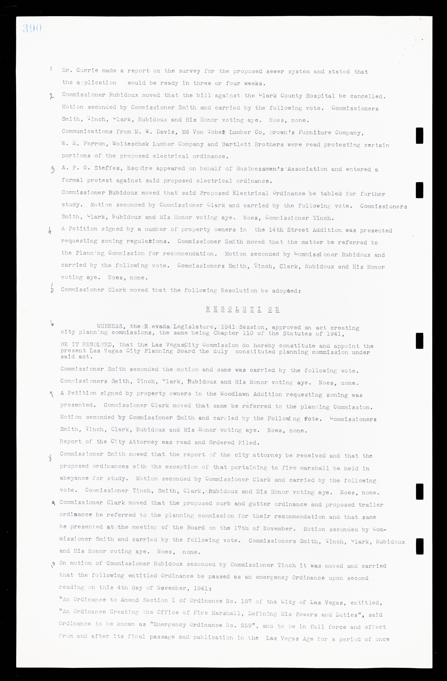 Las Vegas City Commission Minutes, February 17, 1937 to August 4, 1942, lvc000004-416