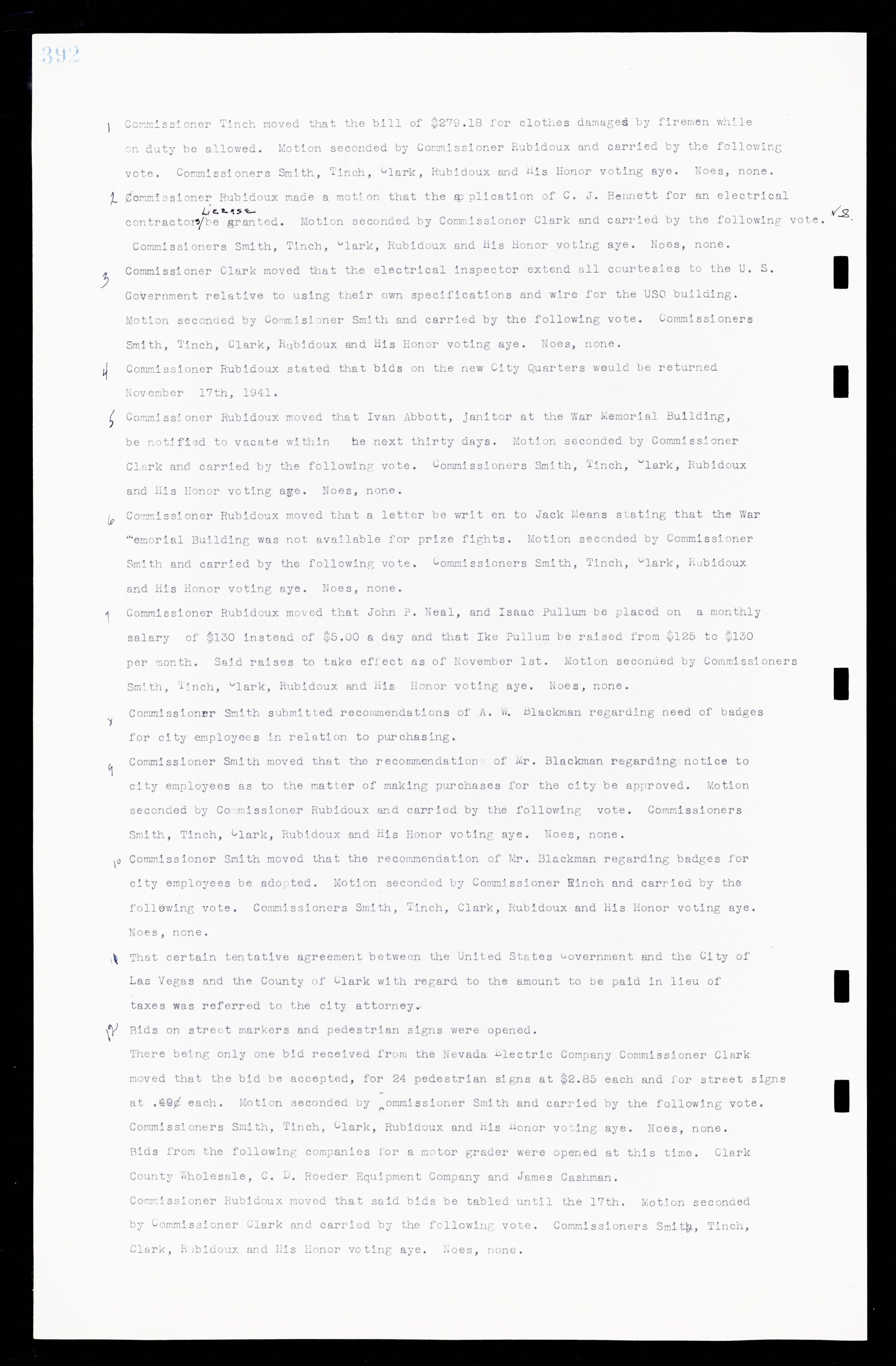Las Vegas City Commission Minutes, February 17, 1937 to August 4, 1942, lvc000004-418