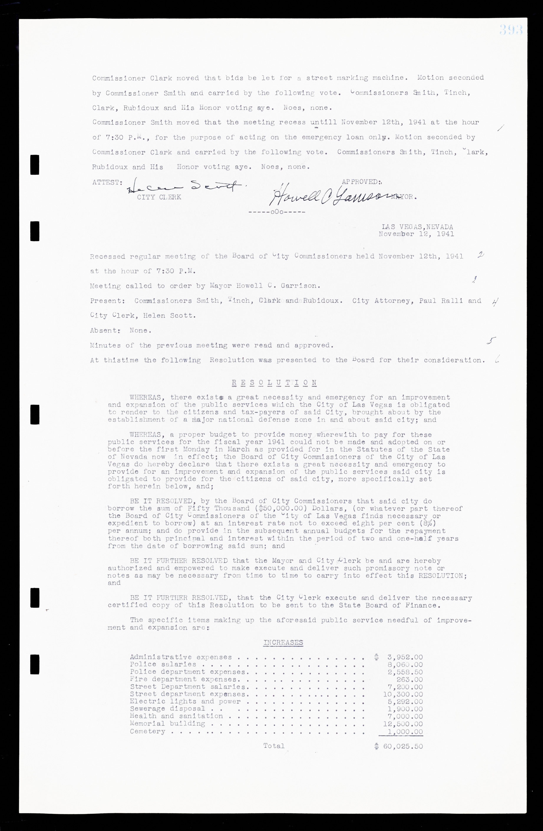 Las Vegas City Commission Minutes, February 17, 1937 to August 4, 1942, lvc000004-419