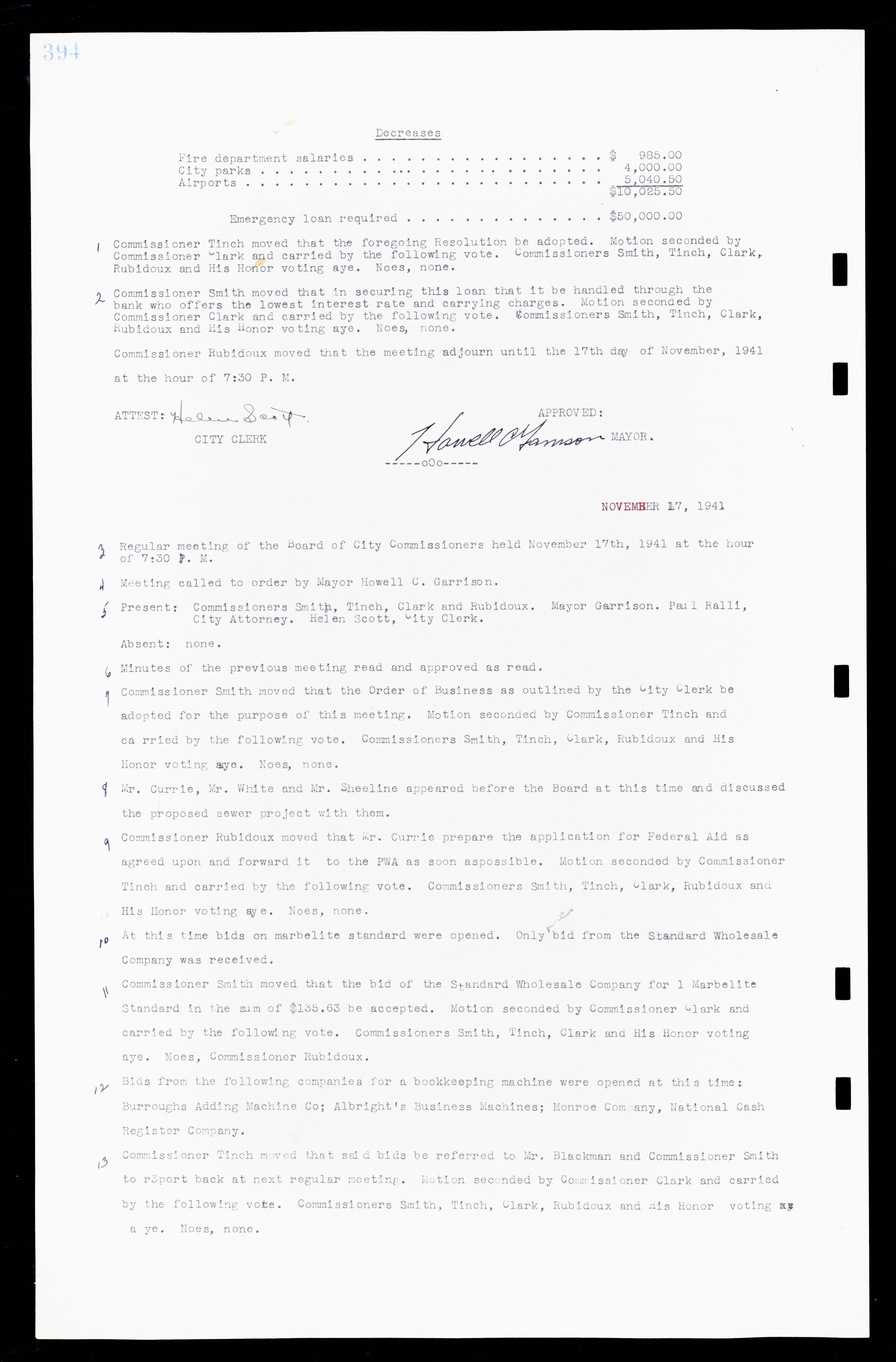 Las Vegas City Commission Minutes, February 17, 1937 to August 4, 1942, lvc000004-420