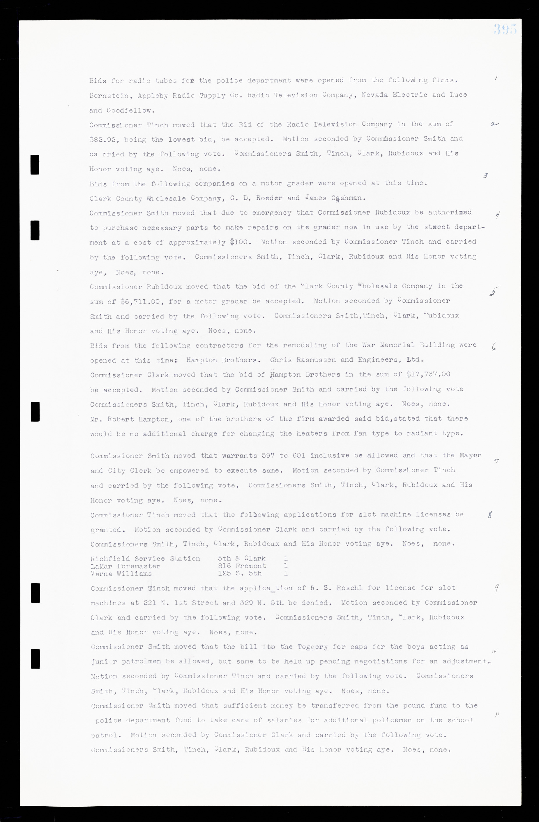 Las Vegas City Commission Minutes, February 17, 1937 to August 4, 1942, lvc000004-421
