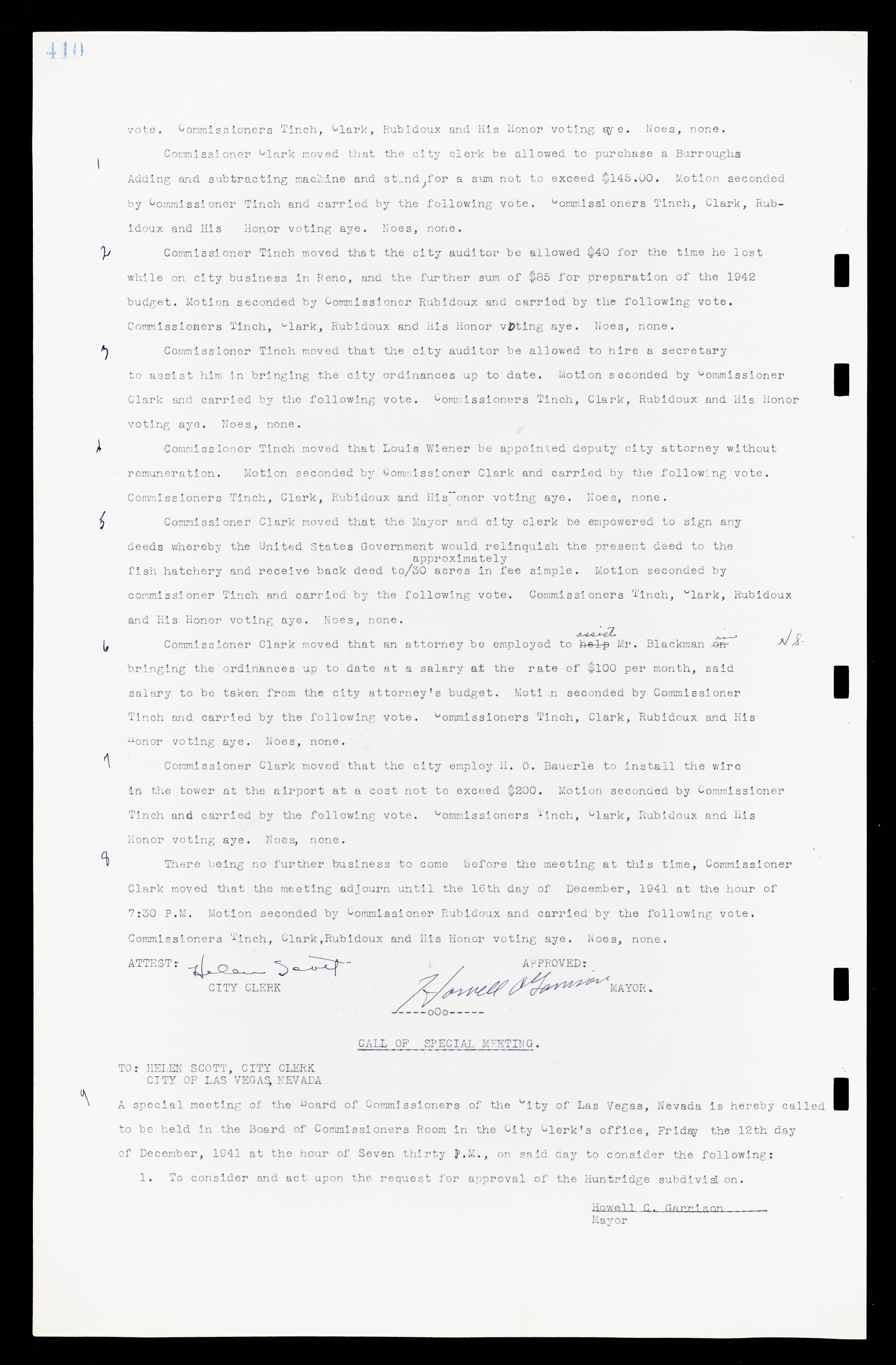 Las Vegas City Commission Minutes, February 17, 1937 to August 4, 1942, lvc000004-436