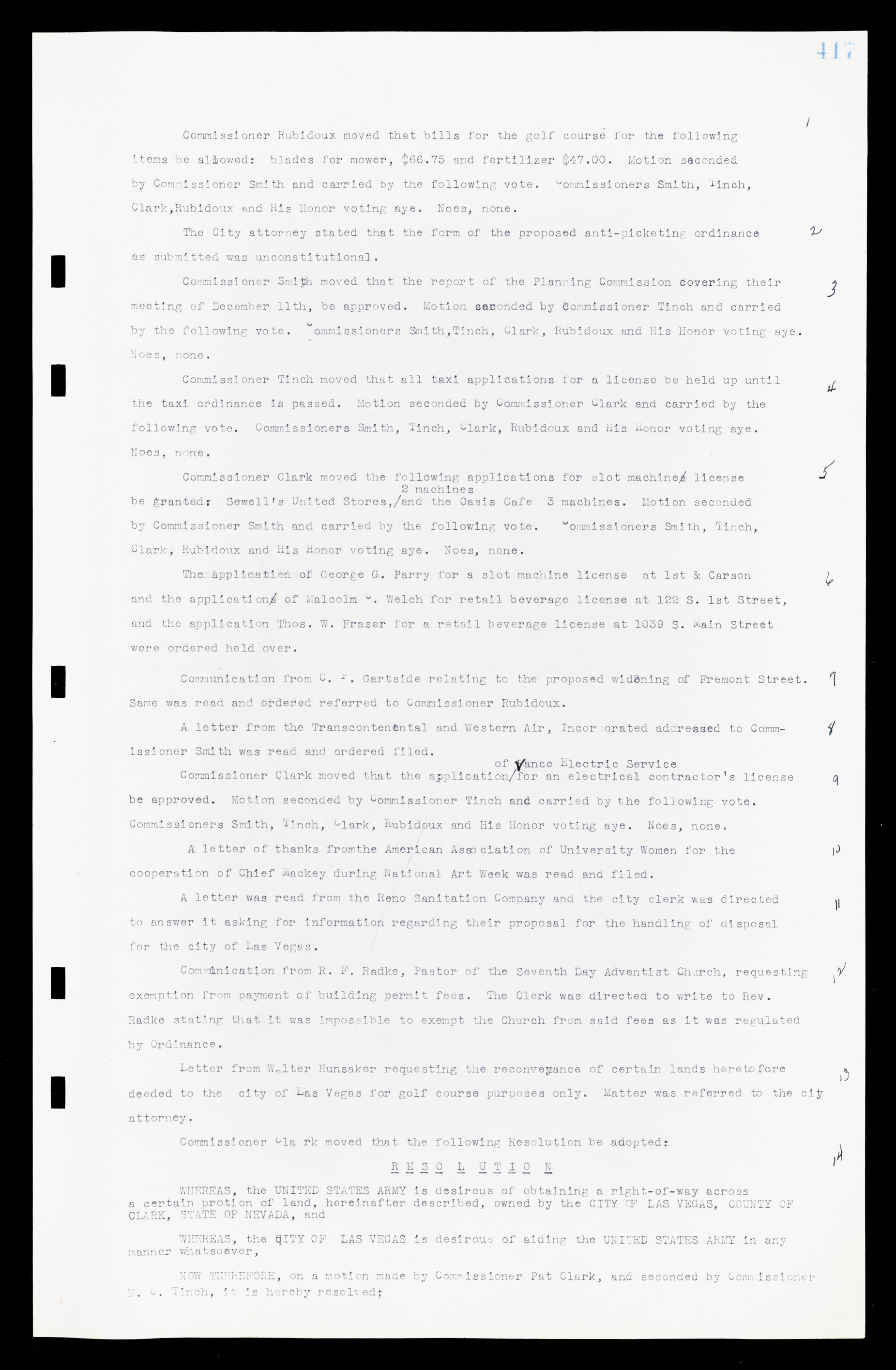 Las Vegas City Commission Minutes, February 17, 1937 to August 4, 1942, lvc000004-443