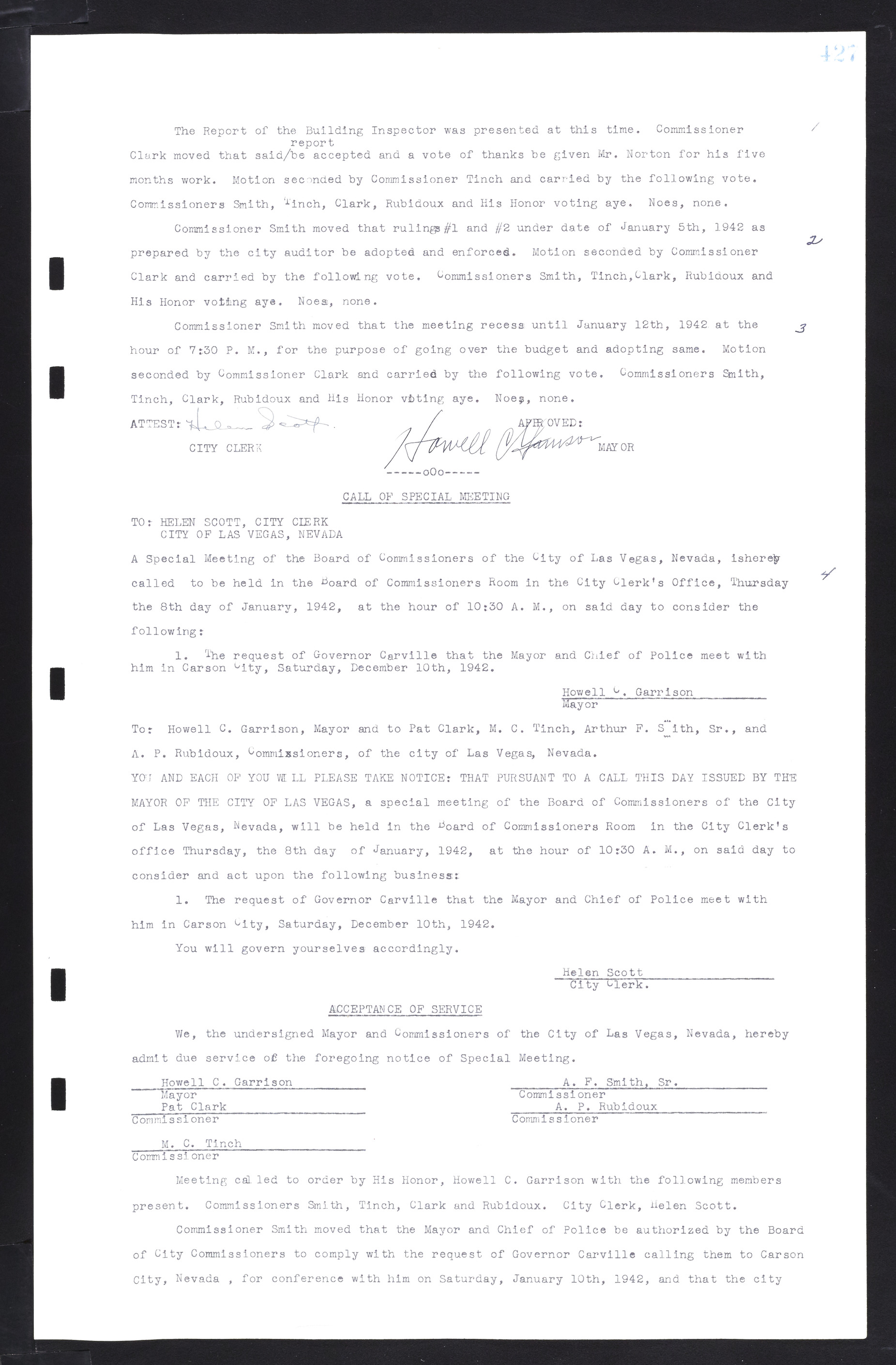 Las Vegas City Commission Minutes, February 17, 1937 to August 4, 1942, lvc000004-455