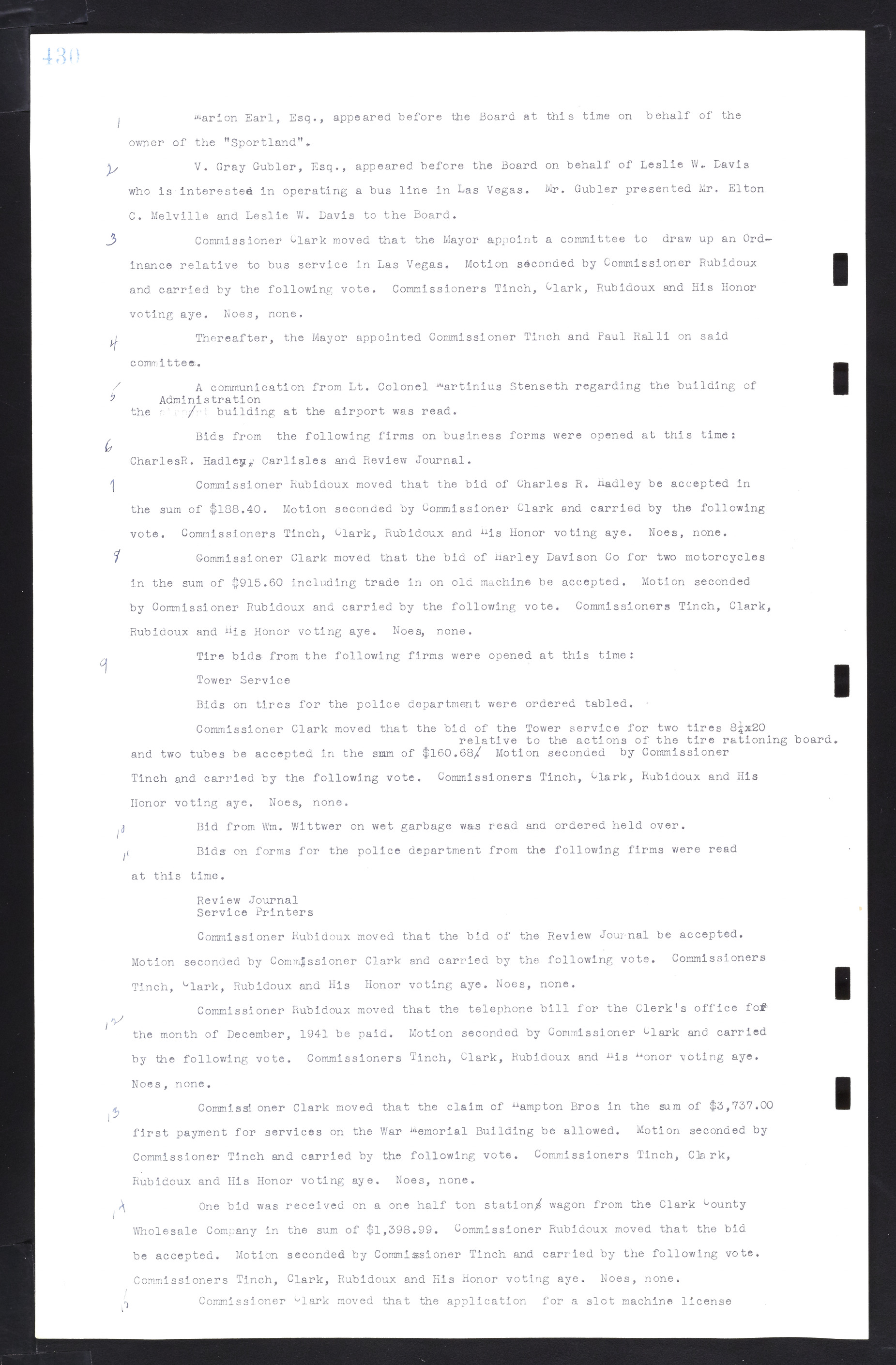 Las Vegas City Commission Minutes, February 17, 1937 to August 4, 1942, lvc000004-458