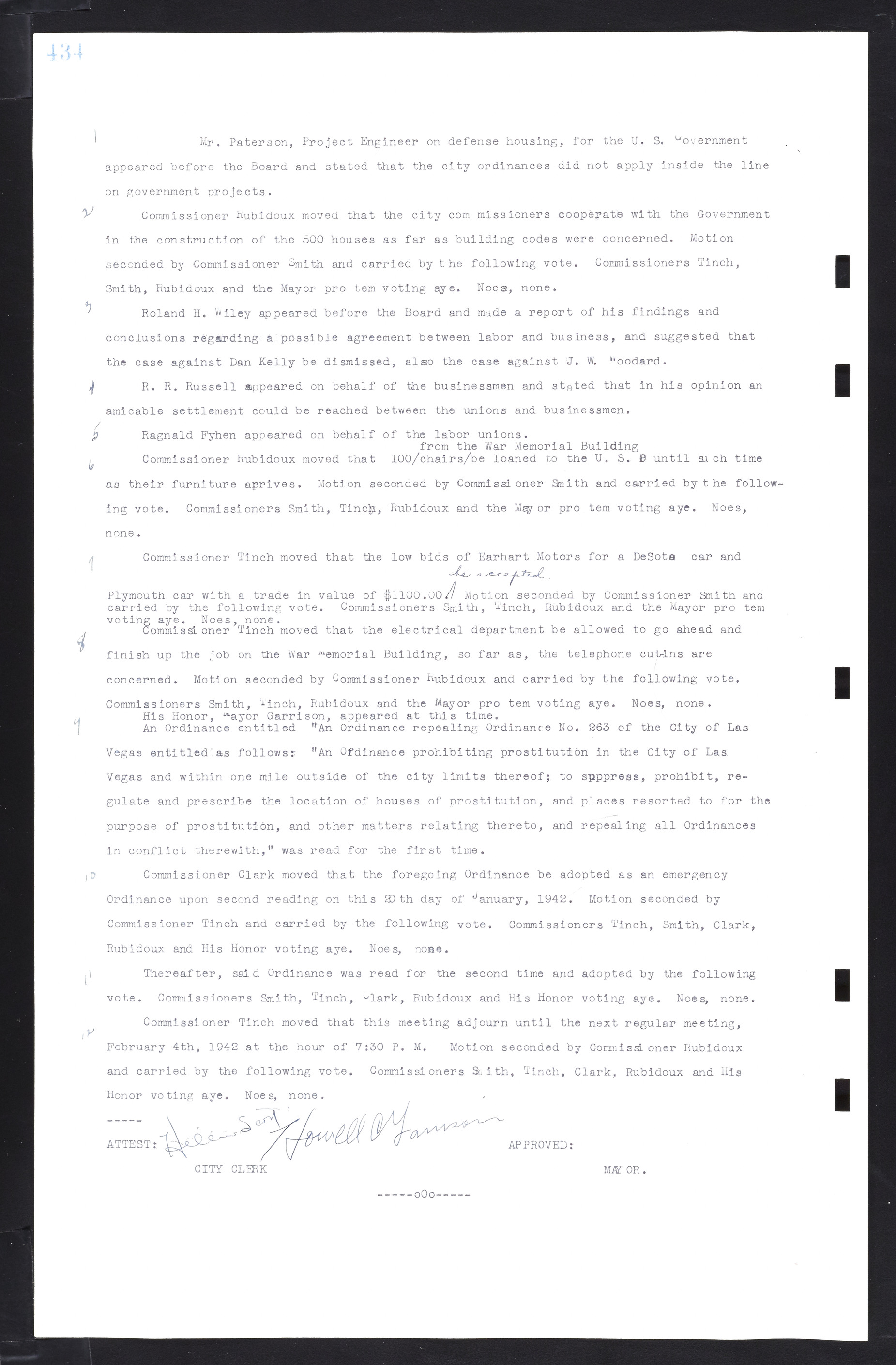 Las Vegas City Commission Minutes, February 17, 1937 to August 4, 1942, lvc000004-462