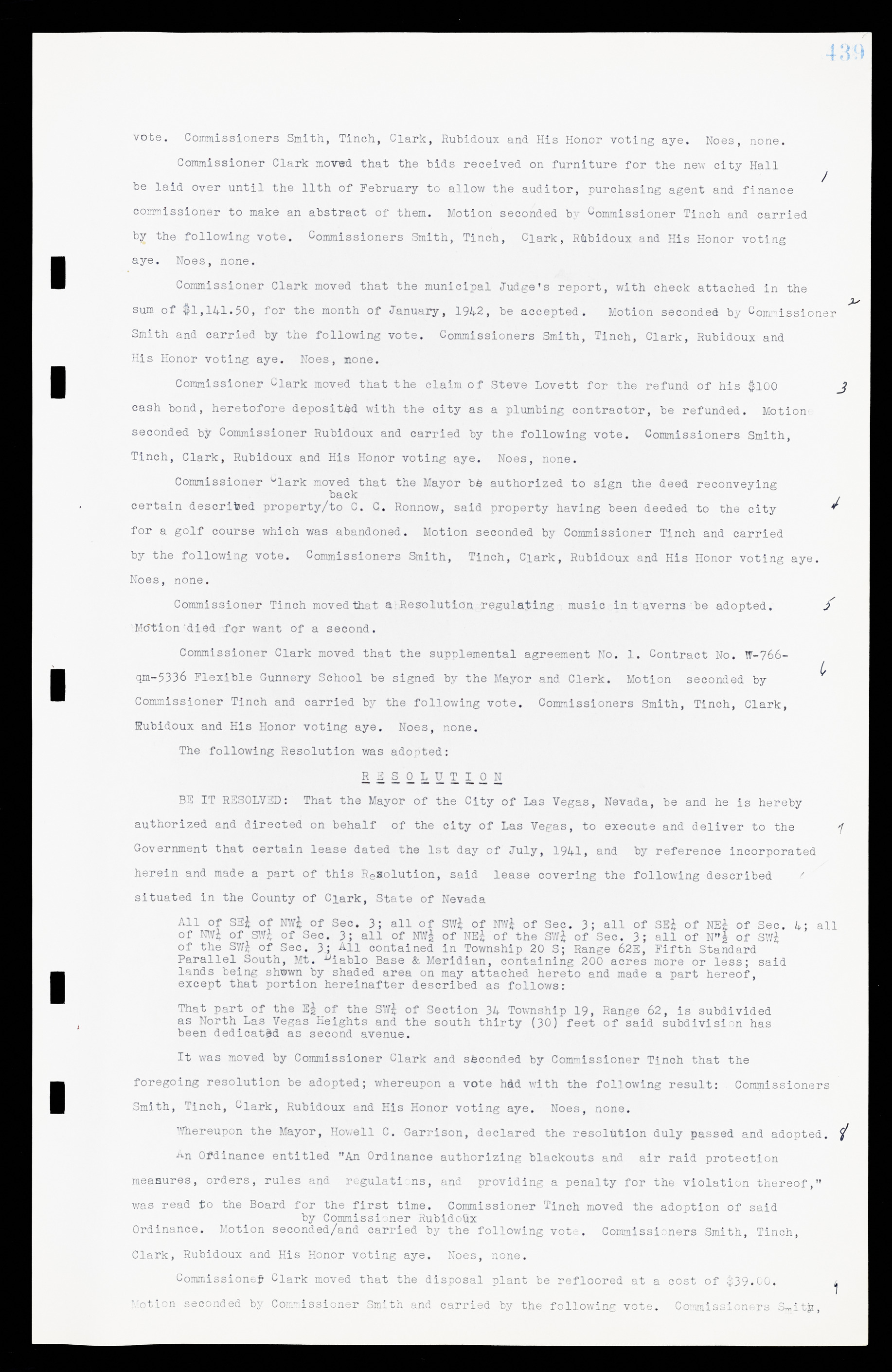Las Vegas City Commission Minutes, February 17, 1937 to August 4, 1942, lvc000004-467