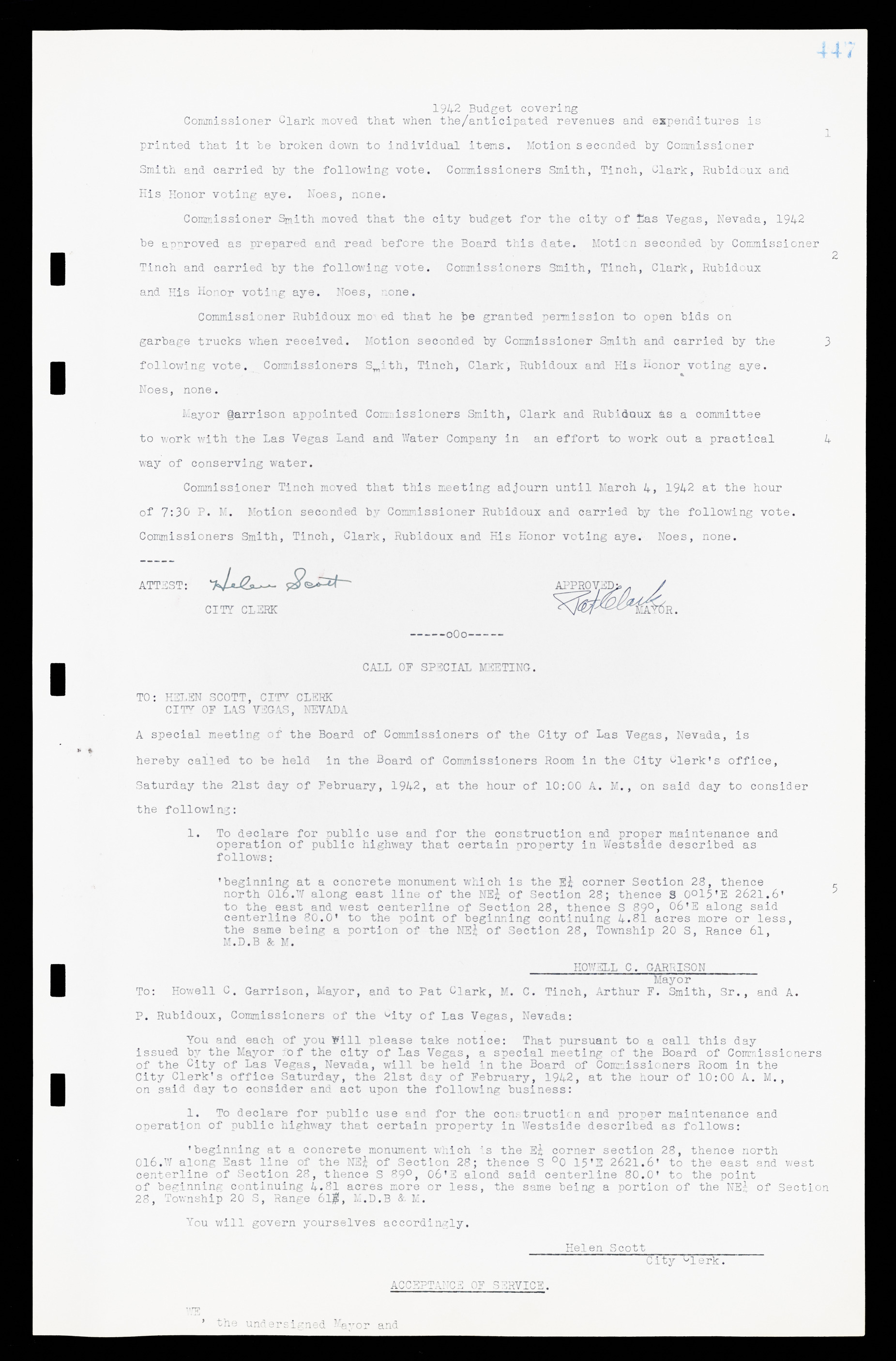 Las Vegas City Commission Minutes, February 17, 1937 to August 4, 1942, lvc000004-475