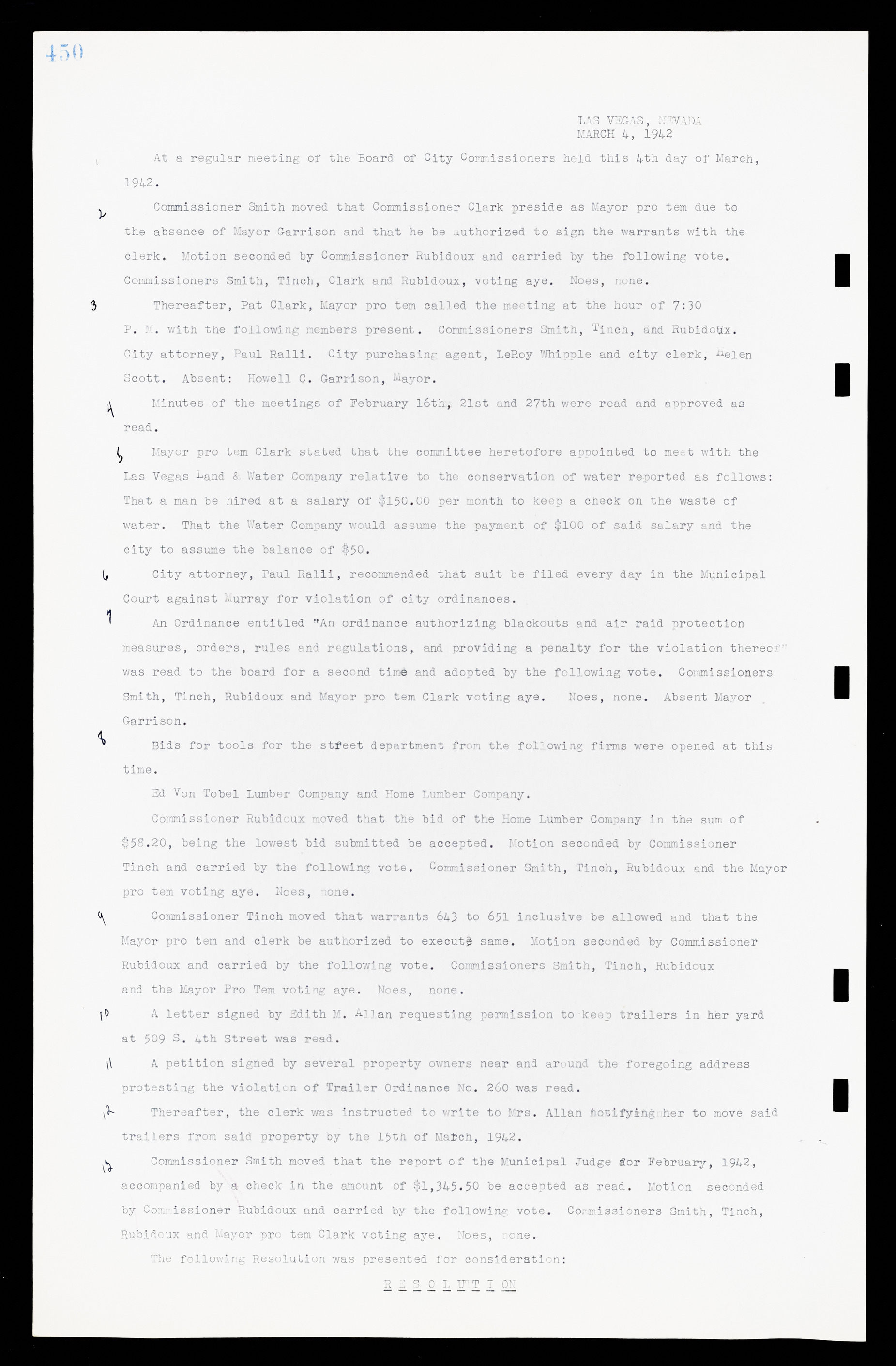 Las Vegas City Commission Minutes, February 17, 1937 to August 4, 1942, lvc000004-478