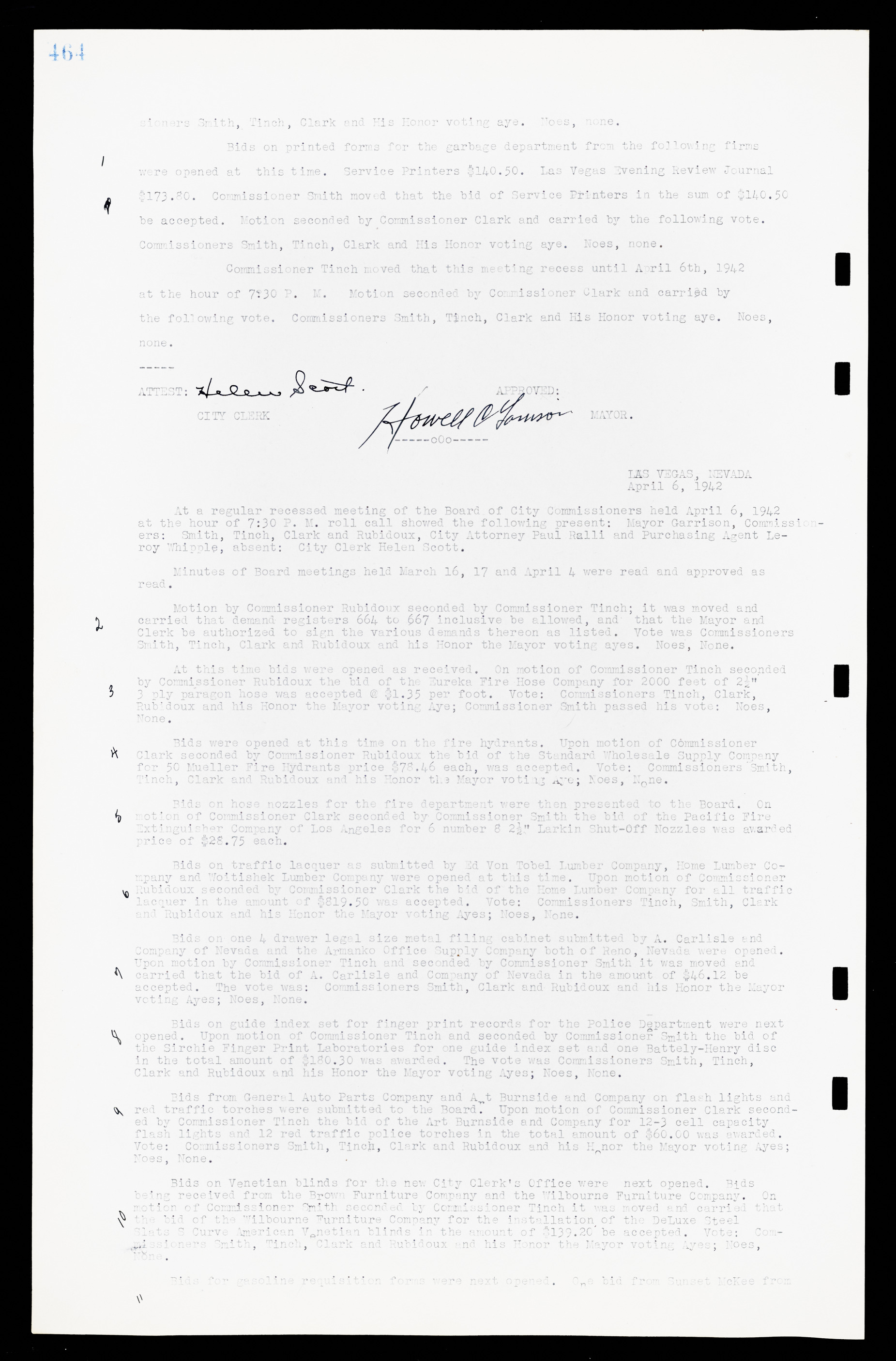 Las Vegas City Commission Minutes, February 17, 1937 to August 4, 1942, lvc000004-492