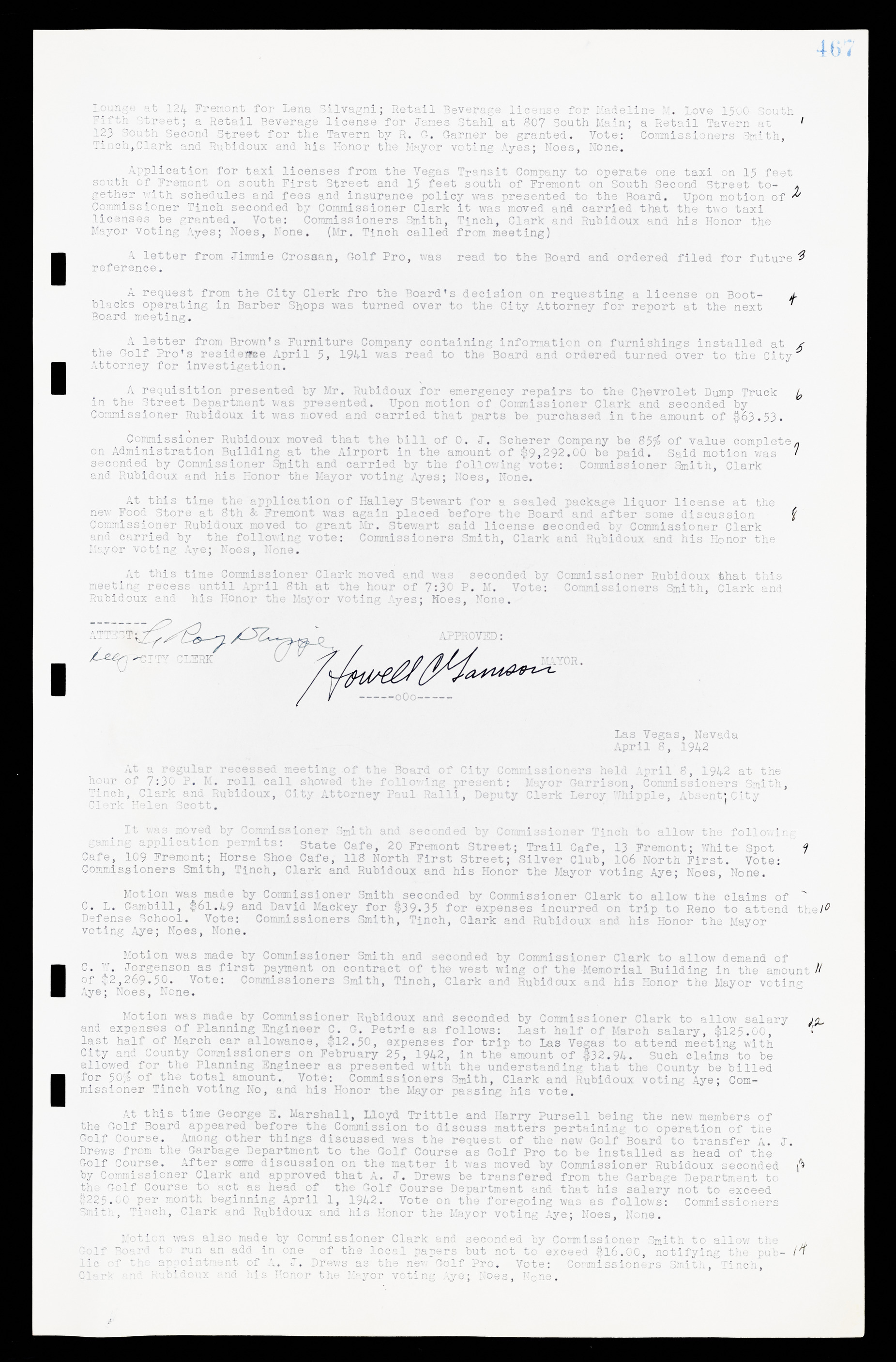 Las Vegas City Commission Minutes, February 17, 1937 to August 4, 1942, lvc000004-495