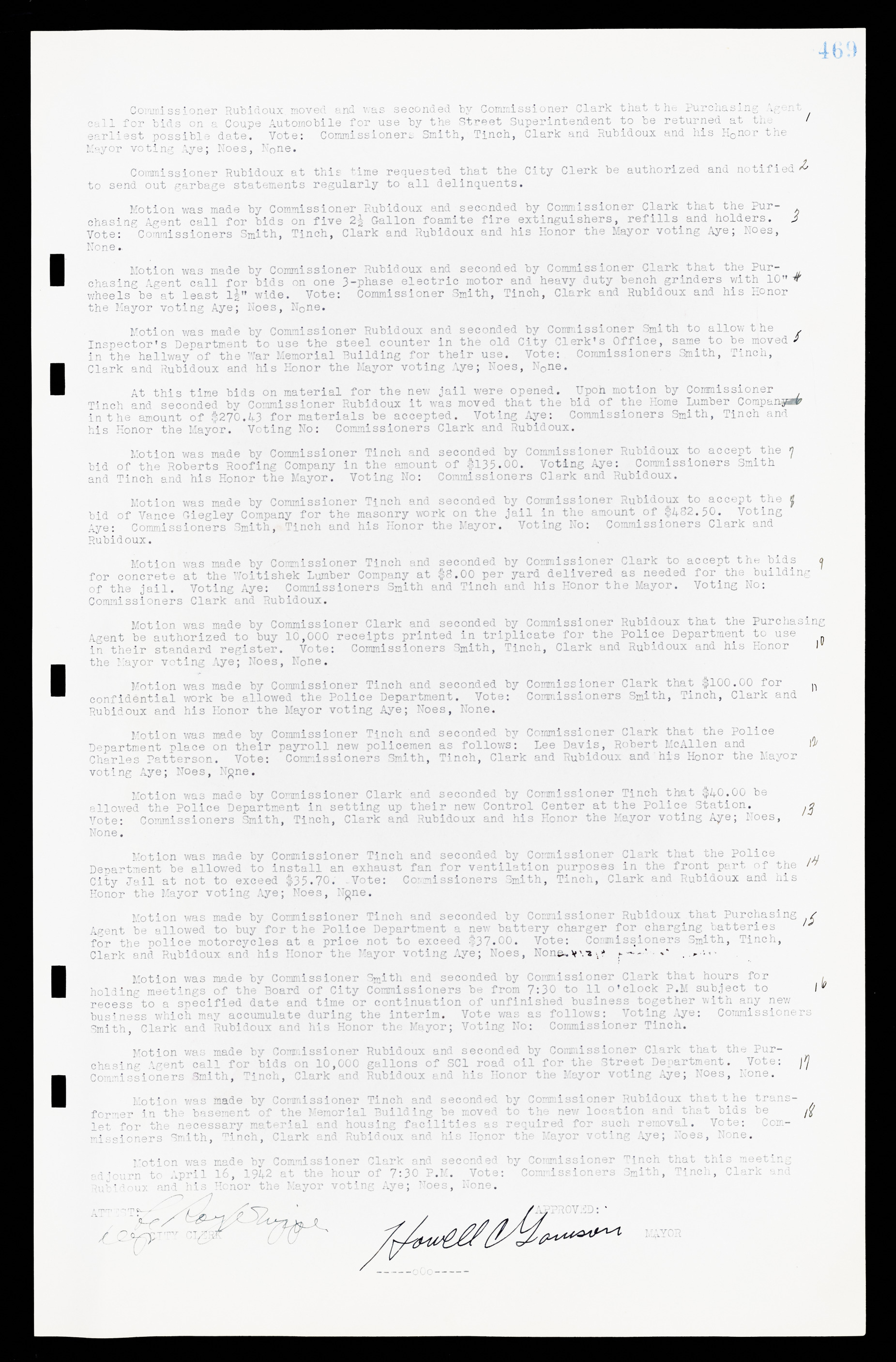 Las Vegas City Commission Minutes, February 17, 1937 to August 4, 1942, lvc000004-497