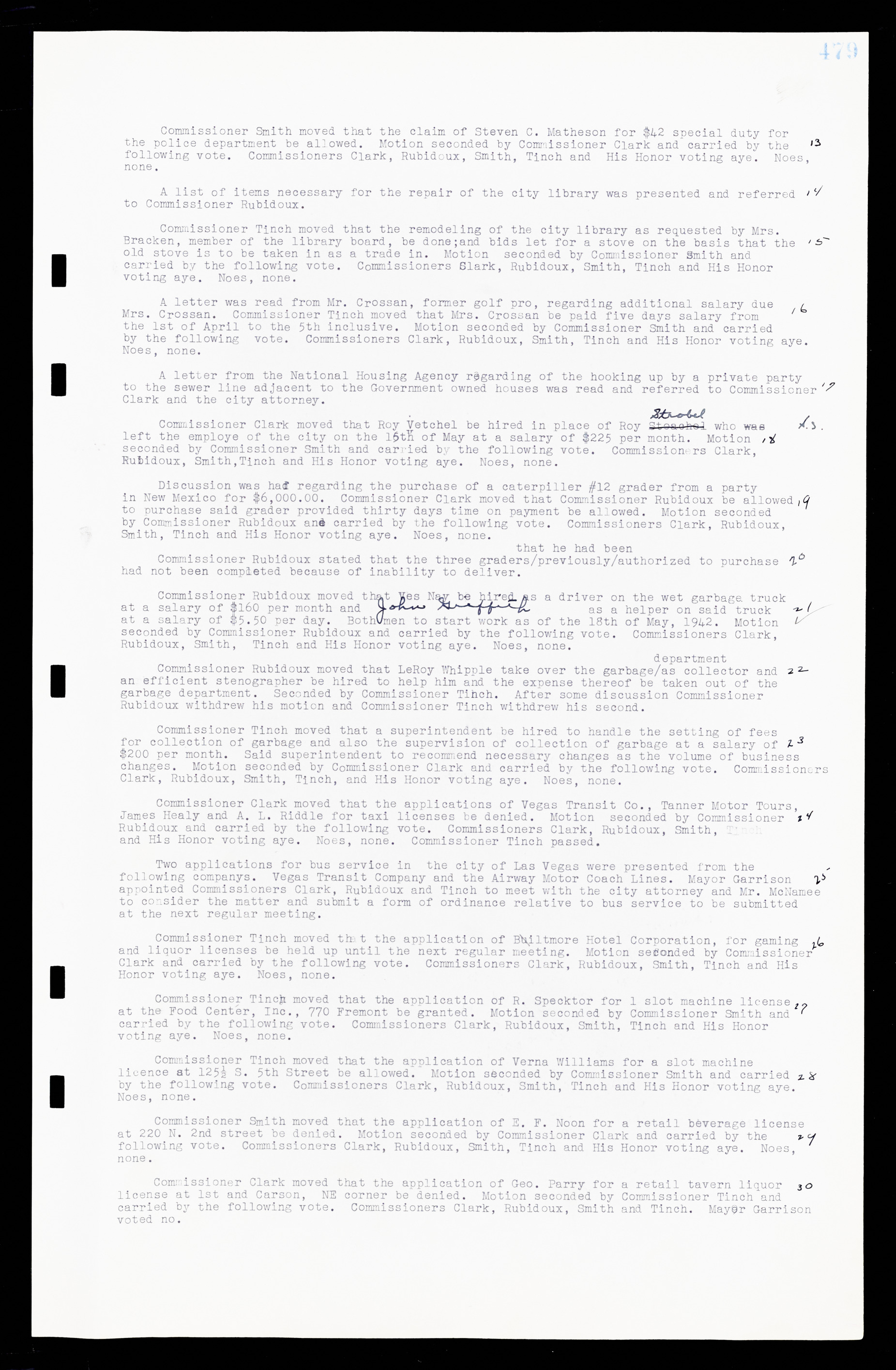 Las Vegas City Commission Minutes, February 17, 1937 to August 4, 1942, lvc000004-507