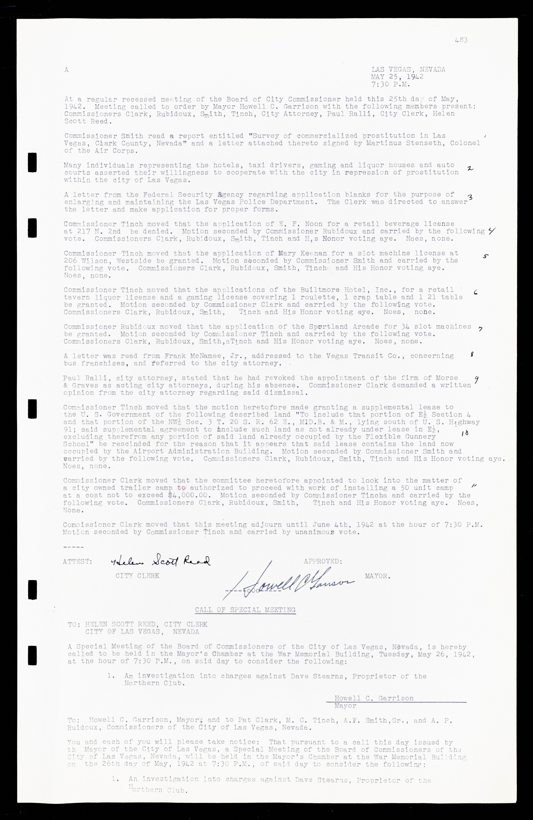 Las Vegas City Commission Minutes, February 17, 1937 to August 4, 1942, lvc000004-511