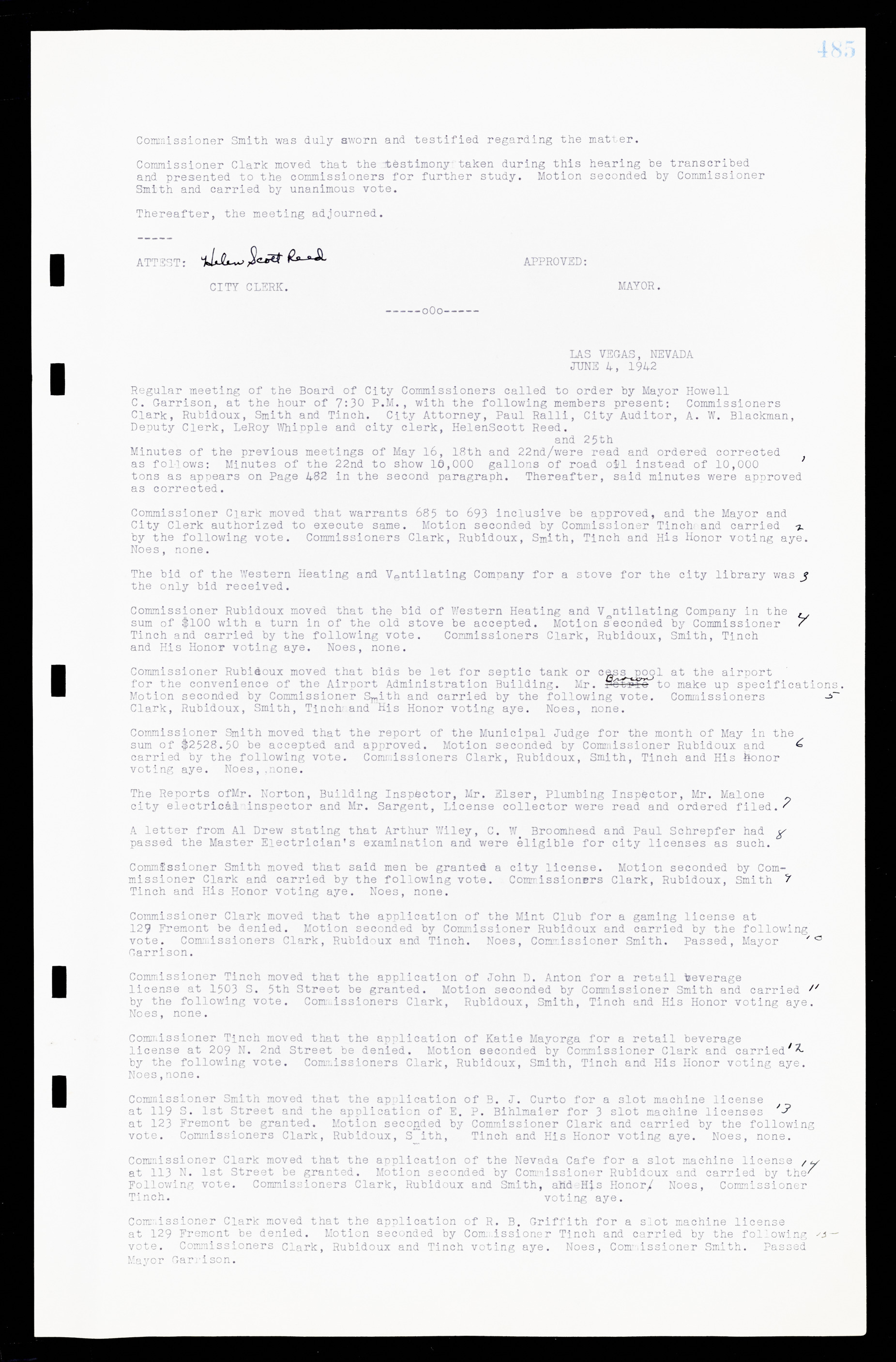 Las Vegas City Commission Minutes, February 17, 1937 to August 4, 1942, lvc000004-513