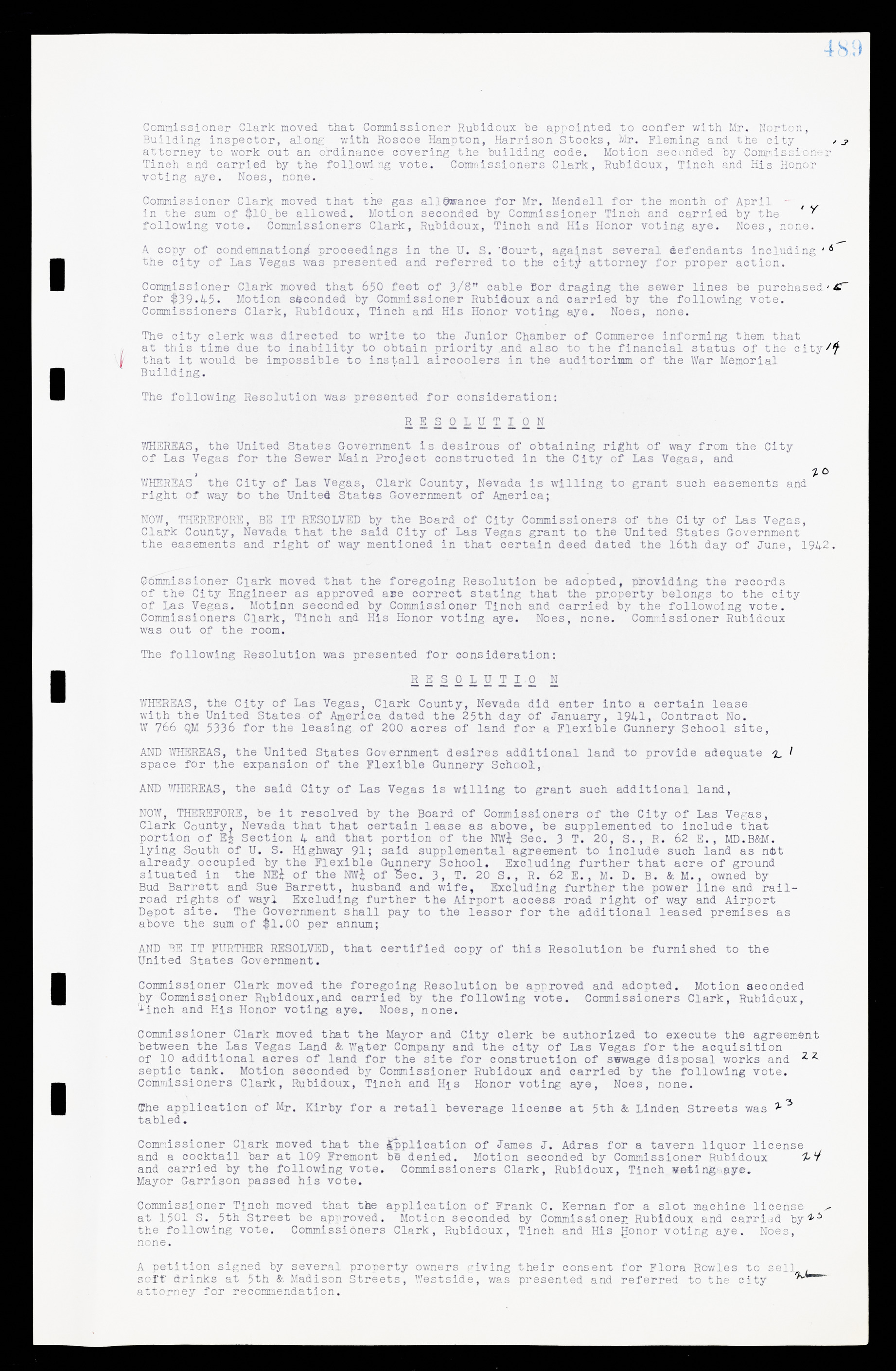 Las Vegas City Commission Minutes, February 17, 1937 to August 4, 1942, lvc000004-517