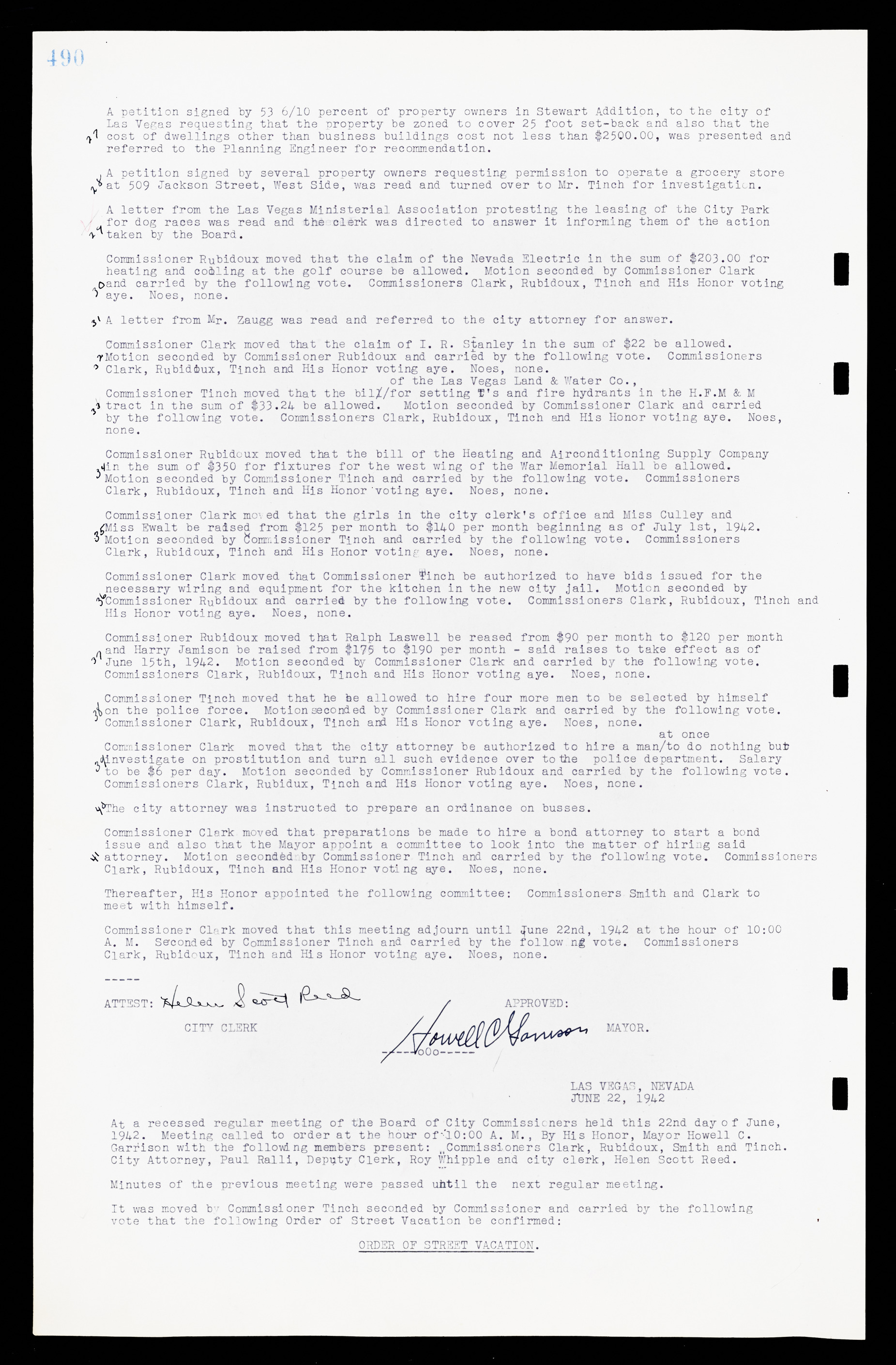 Las Vegas City Commission Minutes, February 17, 1937 to August 4, 1942, lvc000004-518