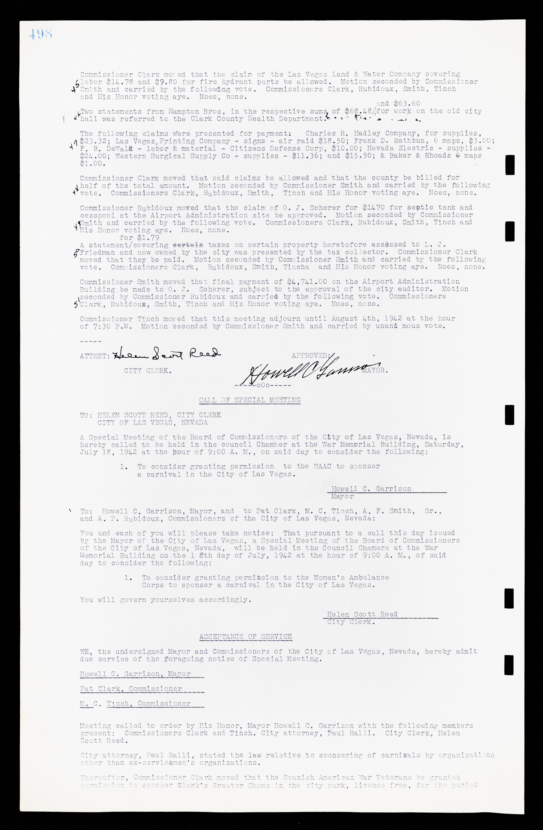 Las Vegas City Commission Minutes, February 17, 1937 to August 4, 1942, lvc000004-526