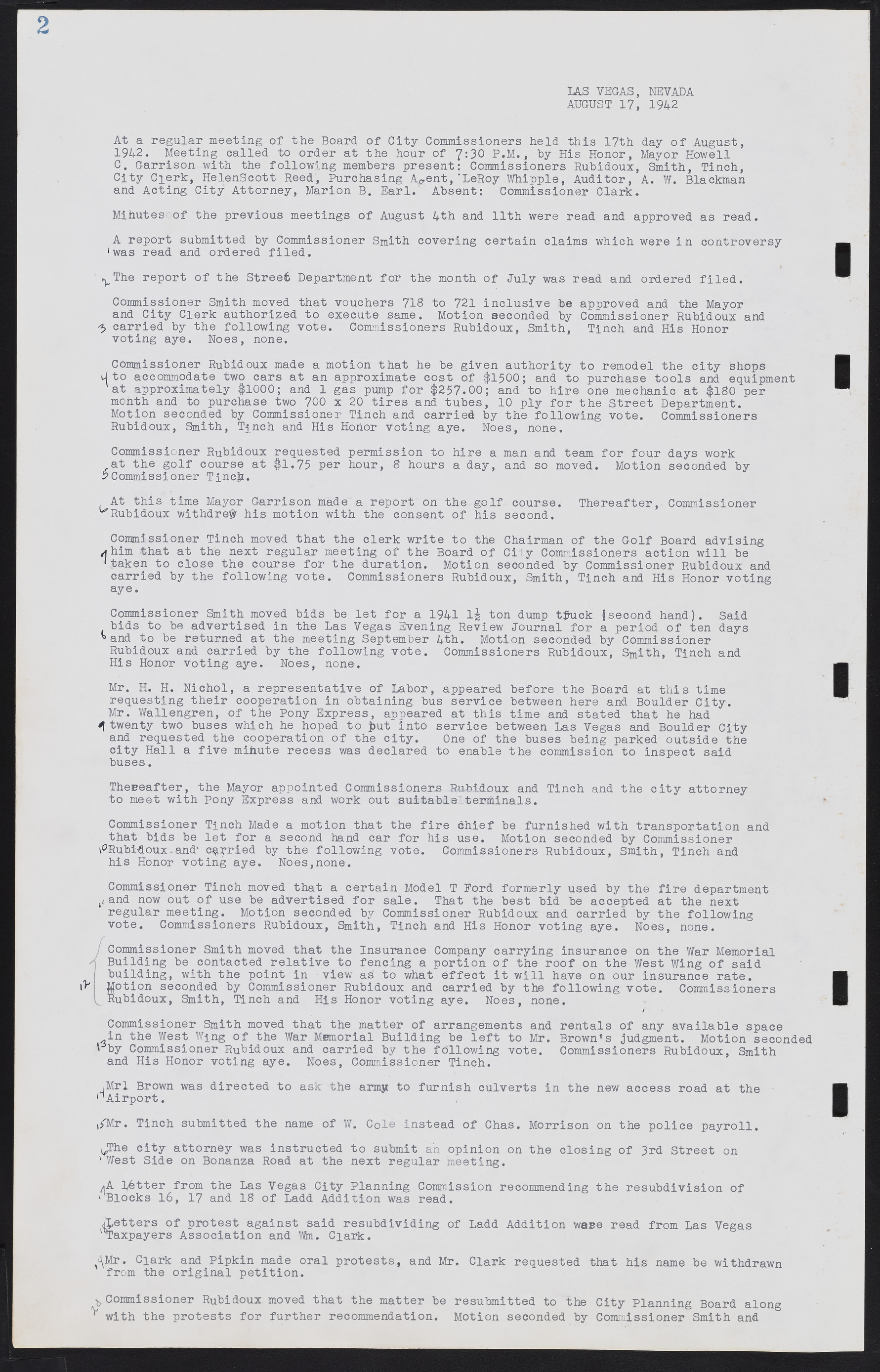 Las Vegas City Commission Minutes, August 11, 1942 to December 30, 1946, lvc000005-10