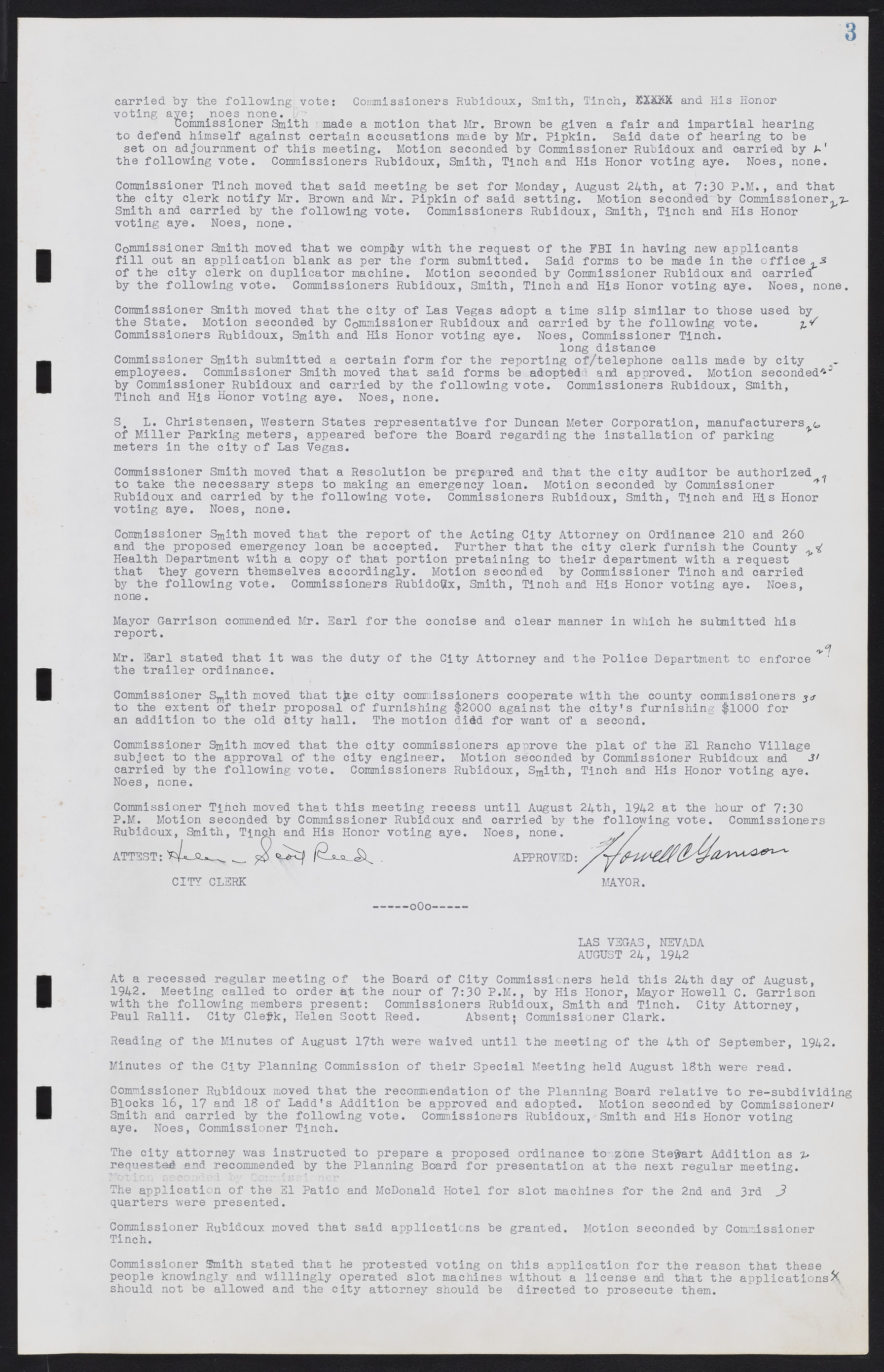 Las Vegas City Commission Minutes, August 11, 1942 to December 30, 1946, lvc000005-11