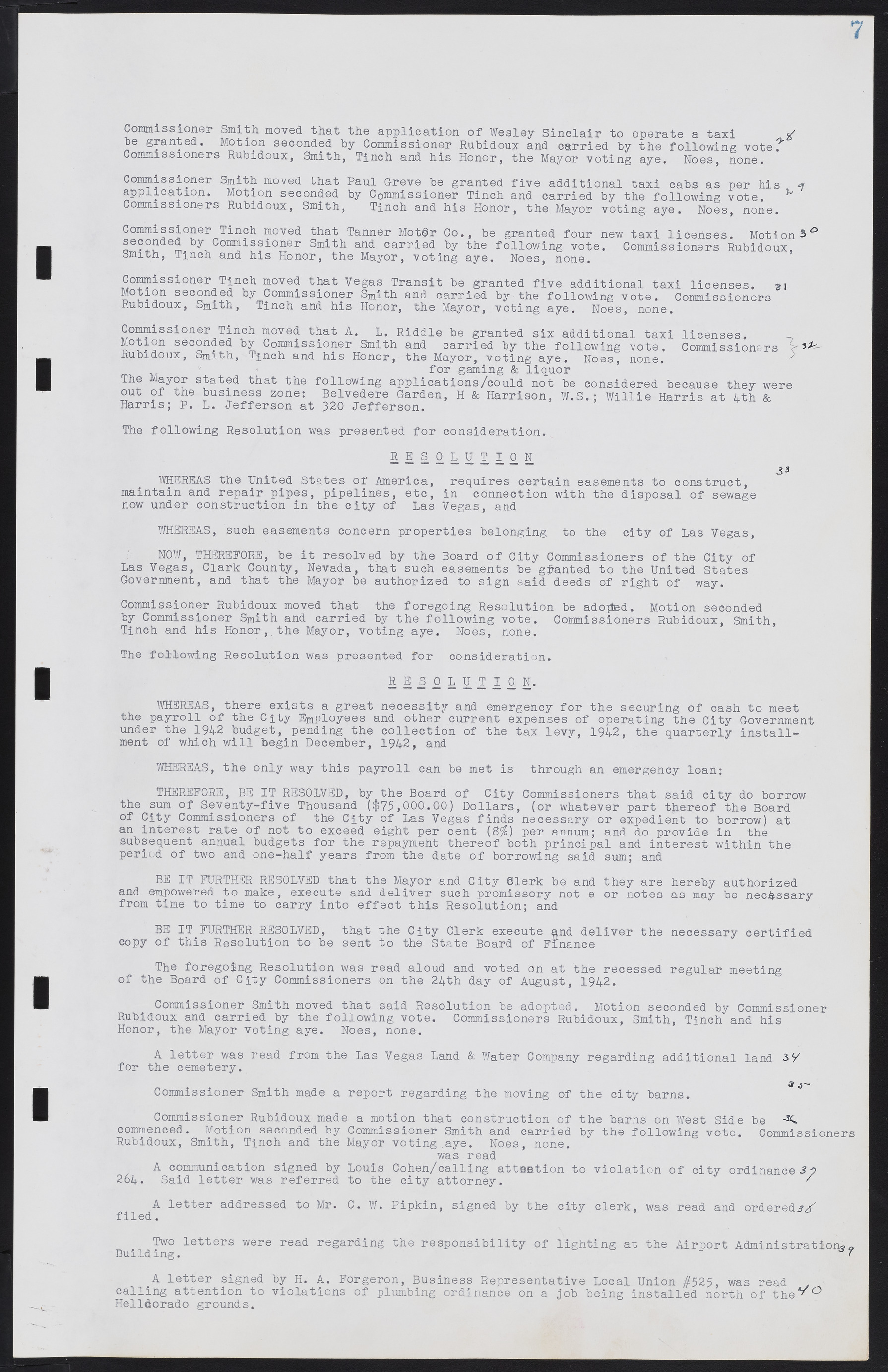 Las Vegas City Commission Minutes, August 11, 1942 to December 30, 1946, lvc000005-15