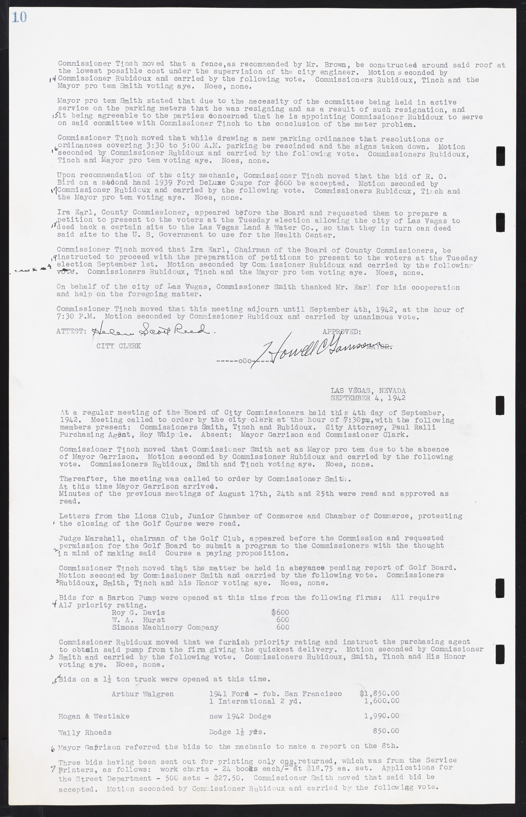 Las Vegas City Commission Minutes, August 11, 1942 to December 30, 1946, lvc000005-18