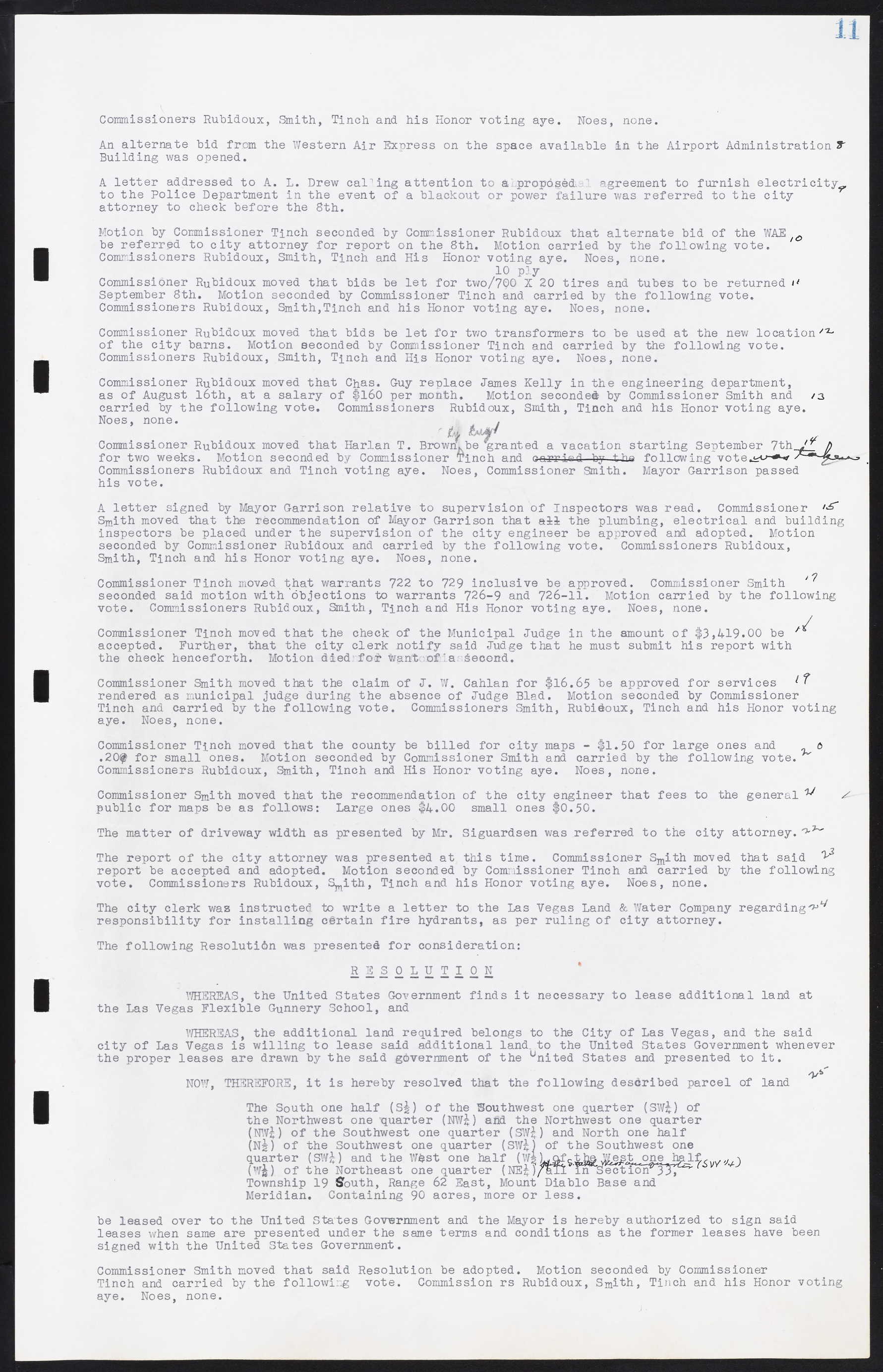 Las Vegas City Commission Minutes, August 11, 1942 to December 30, 1946, lvc000005-19