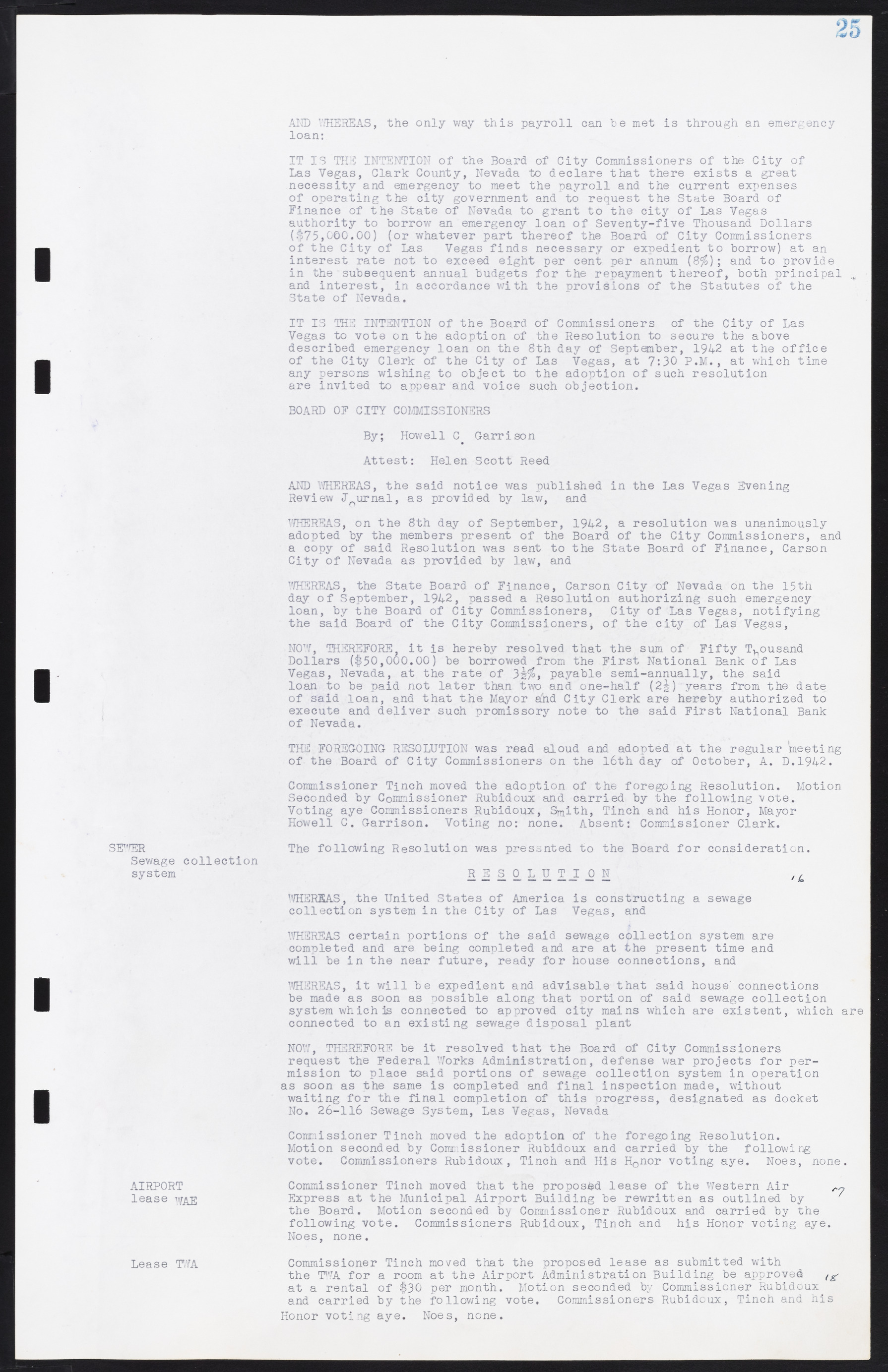 Las Vegas City Commission Minutes, August 11, 1942 to December 30, 1946, lvc000005-34