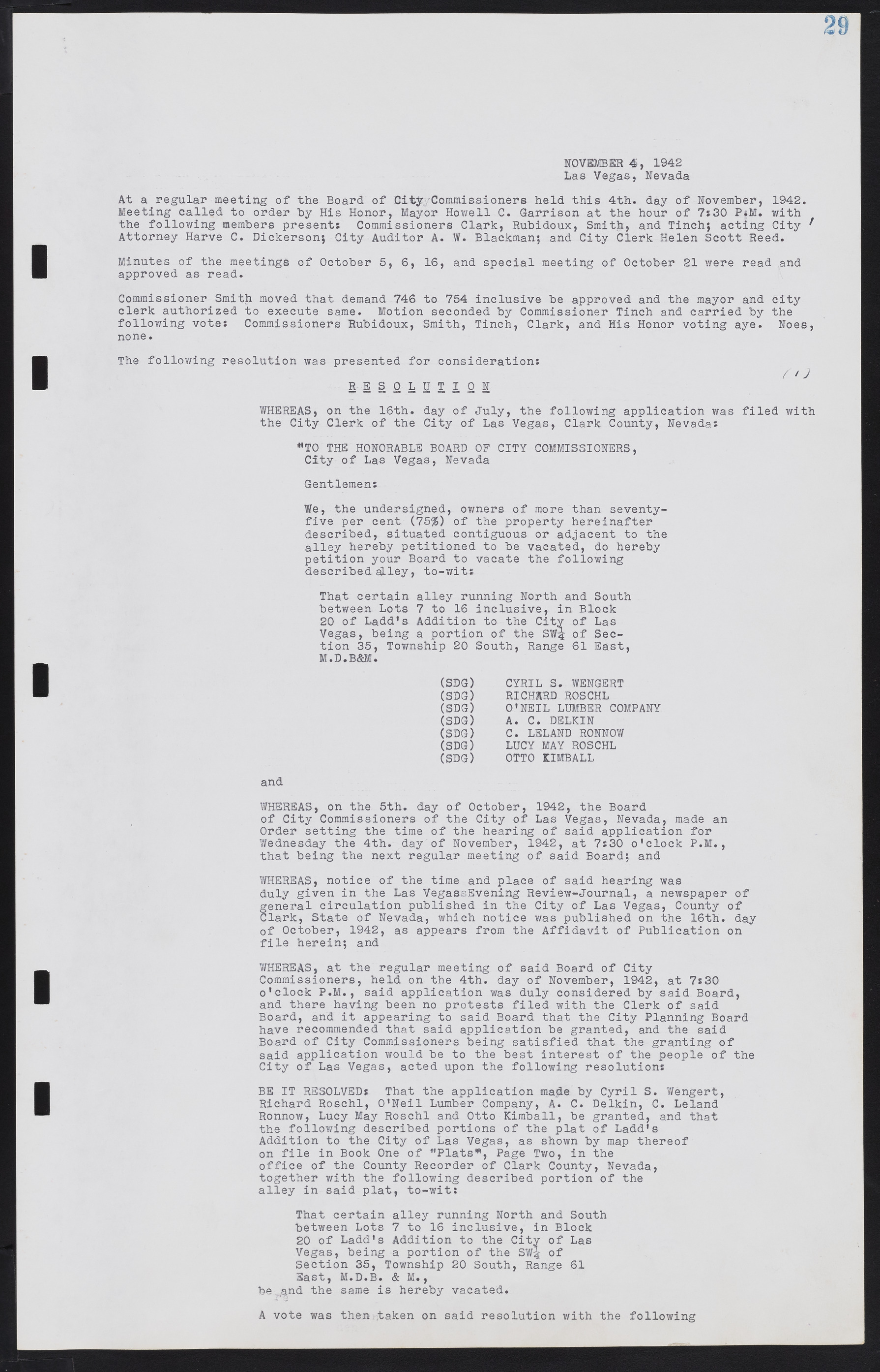 Las Vegas City Commission Minutes, August 11, 1942 to December 30, 1946, lvc000005-38