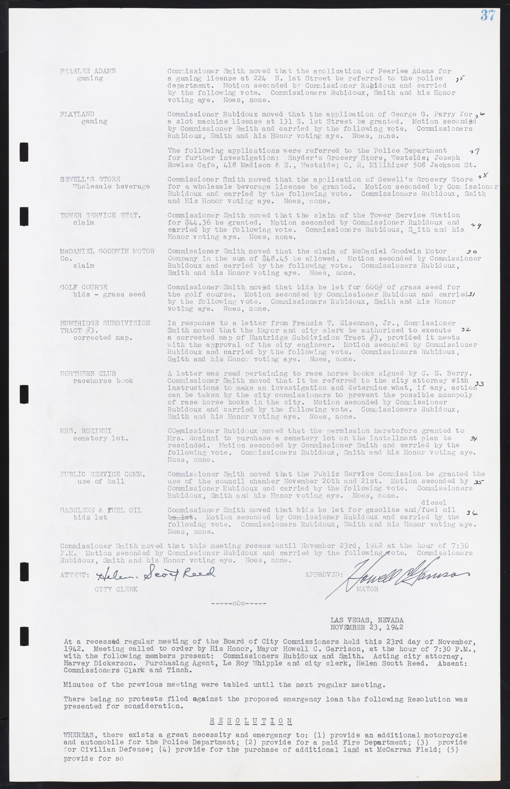 Las Vegas City Commission Minutes, August 11, 1942 to December 30, 1946, lvc000005-47