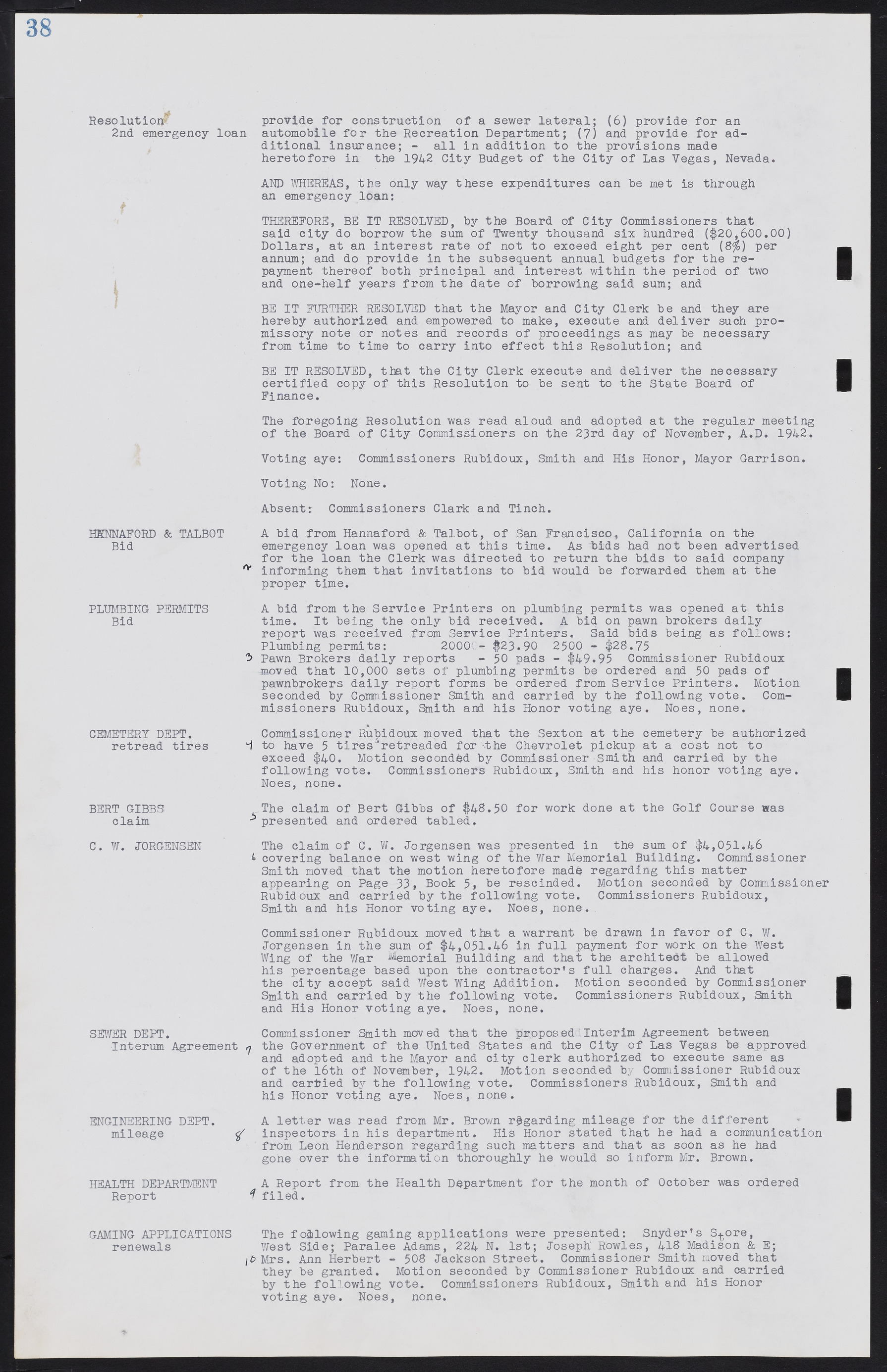 Las Vegas City Commission Minutes, August 11, 1942 to December 30, 1946, lvc000005-48