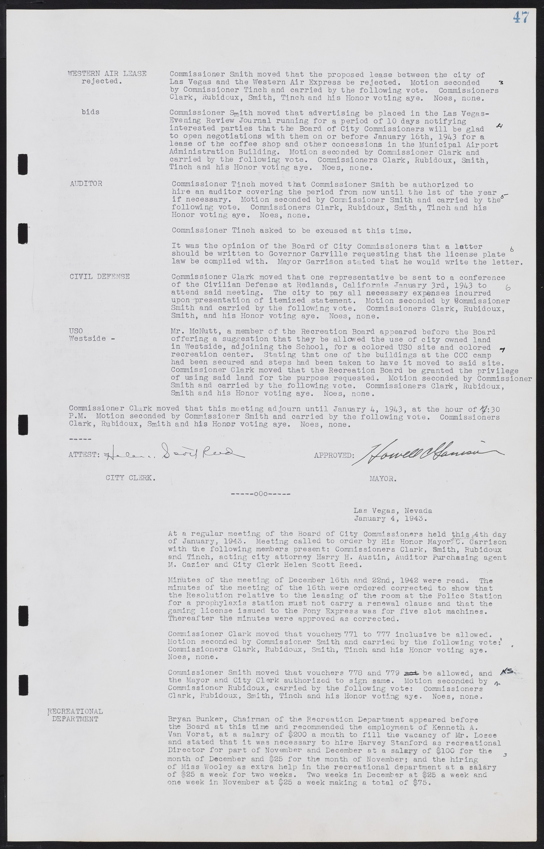 Las Vegas City Commission Minutes, August 11, 1942 to December 30, 1946, lvc000005-59