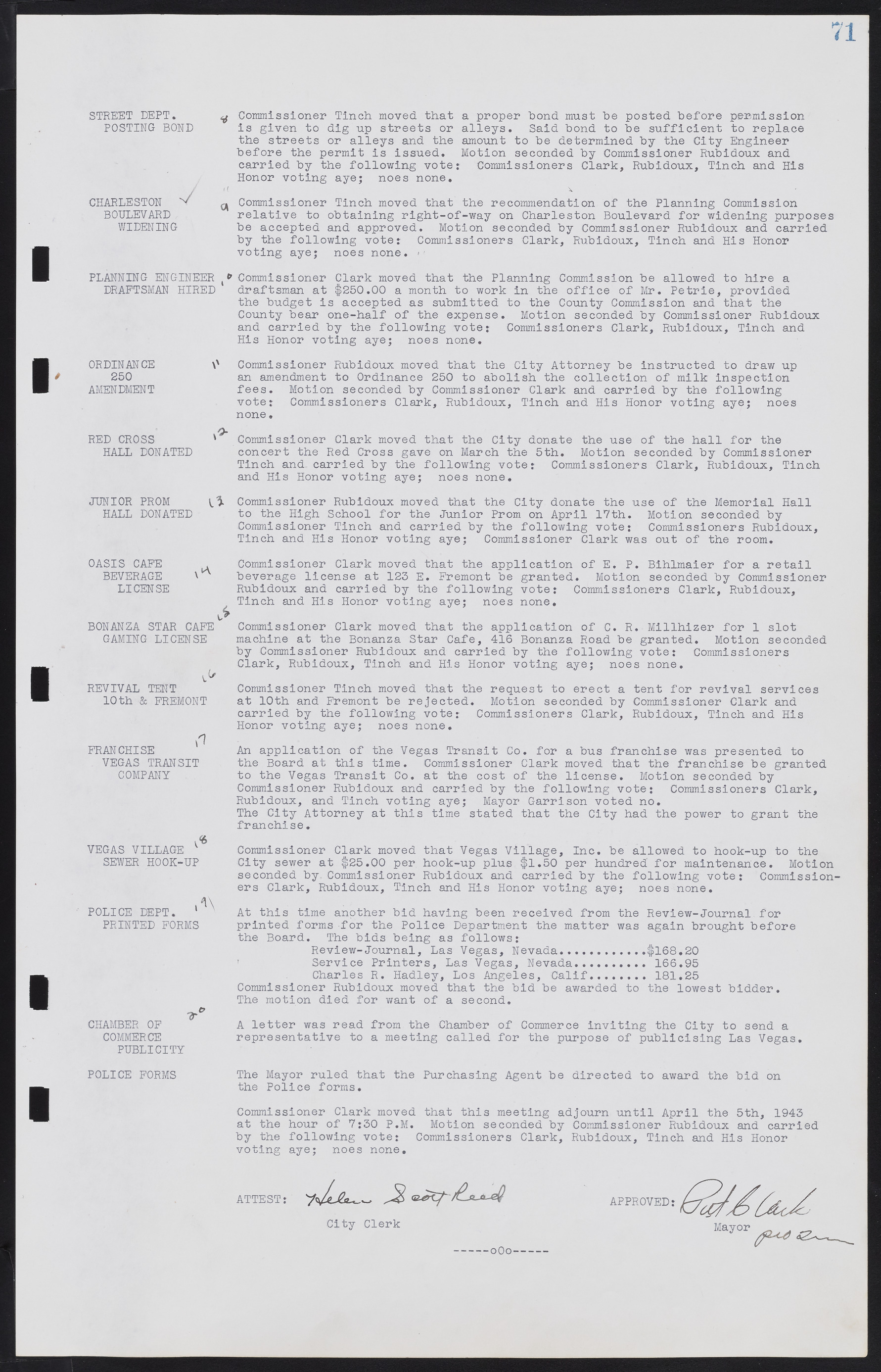 Las Vegas City Commission Minutes, August 11, 1942 to December 30, 1946, lvc000005-83