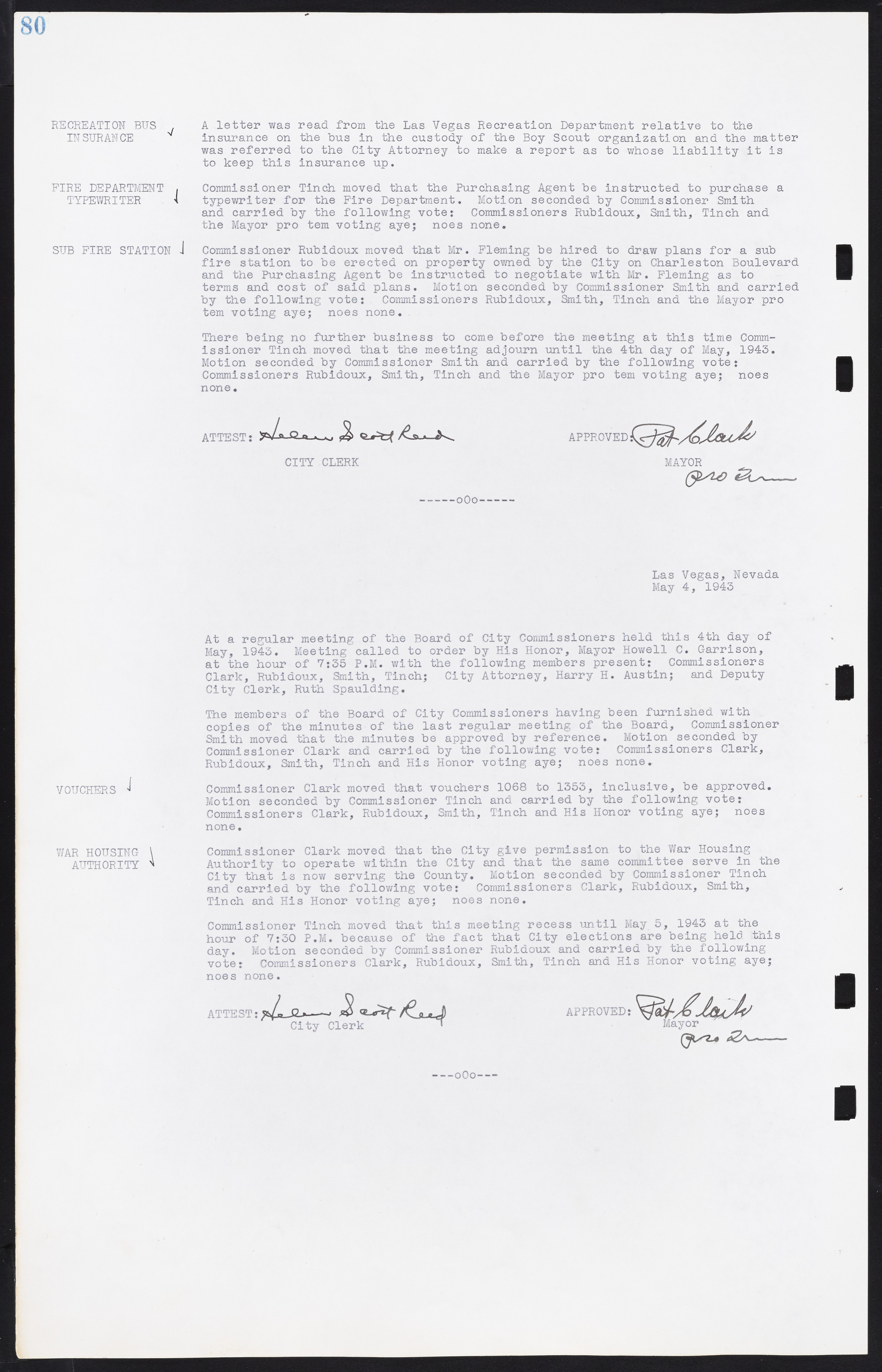 Las Vegas City Commission Minutes, August 11, 1942 to December 30, 1946, lvc000005-92