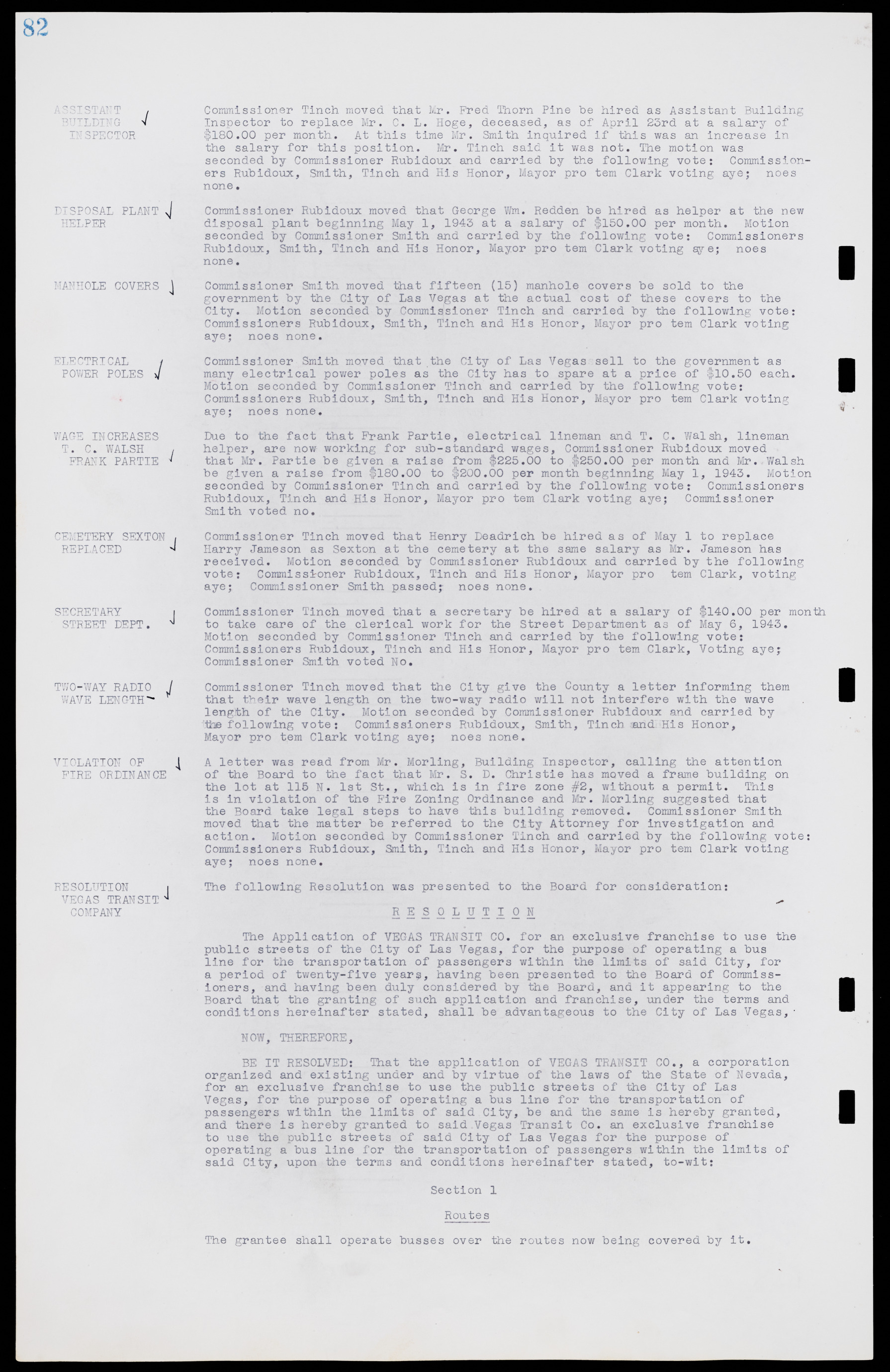 Las Vegas City Commission Minutes, August 11, 1942 to December 30, 1946, lvc000005-94