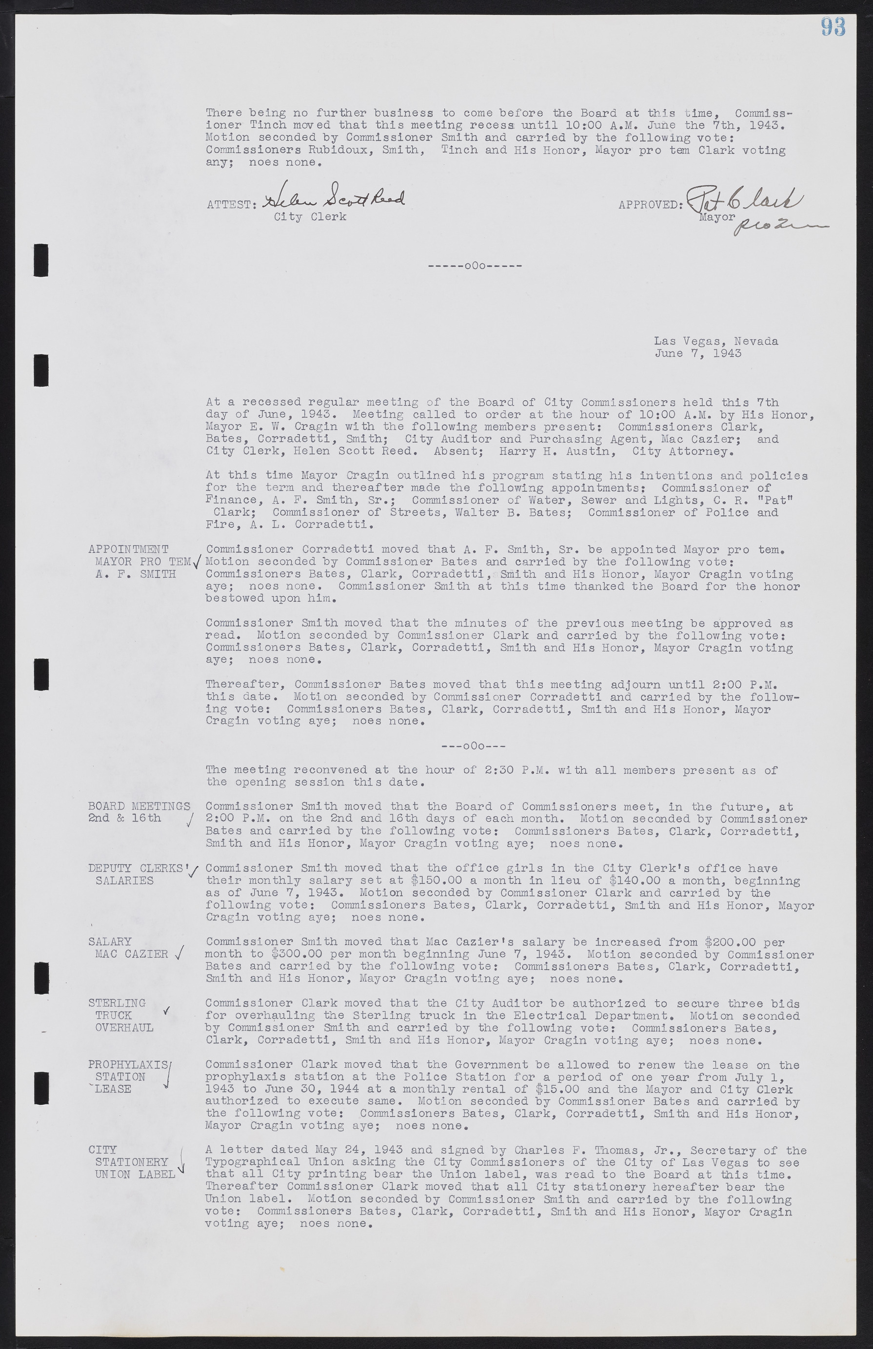 Las Vegas City Commission Minutes, August 11, 1942 to December 30, 1946, lvc000005-105